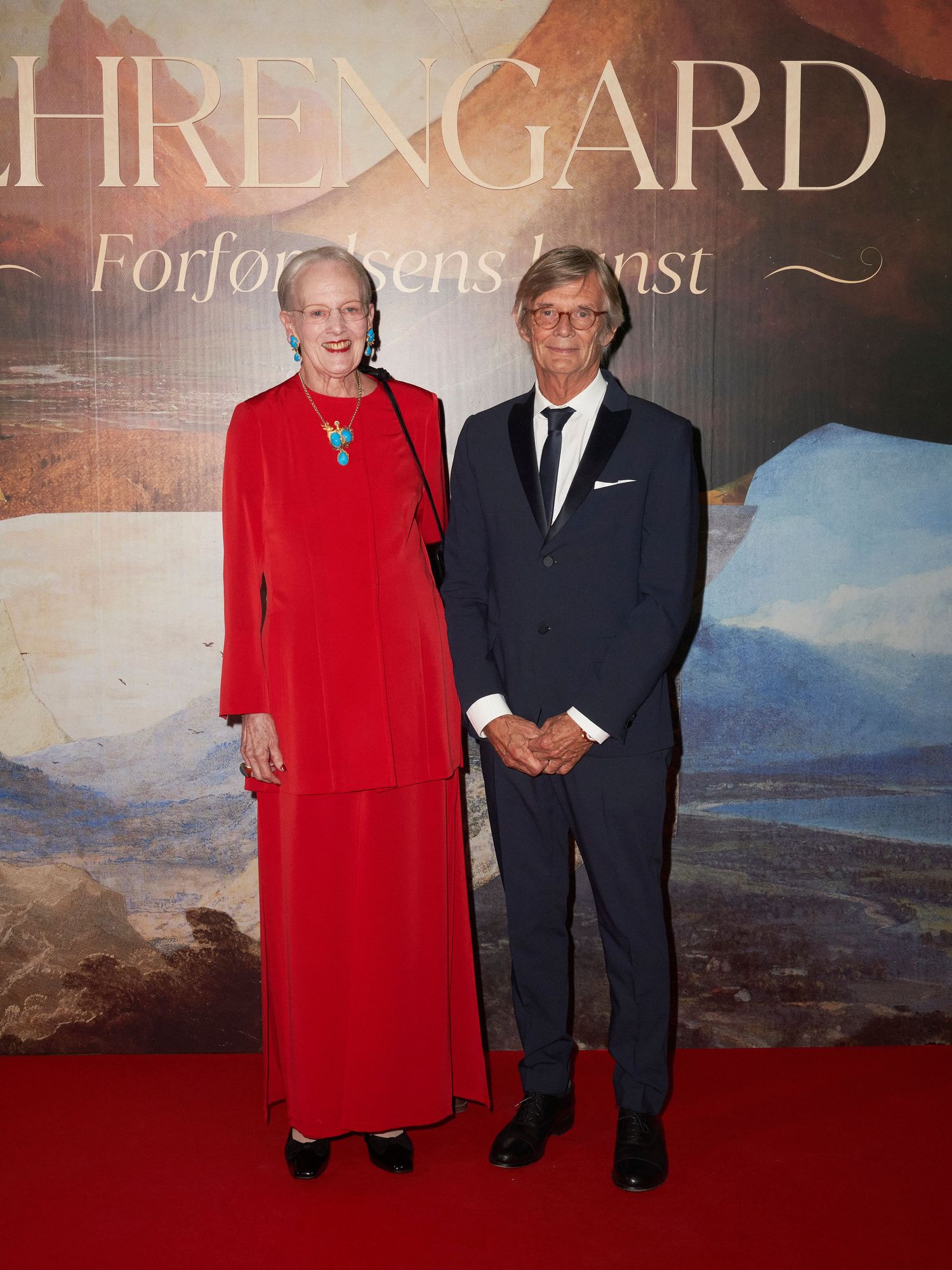 The Queen of Denmark comes out to celebrate her new Netflix film