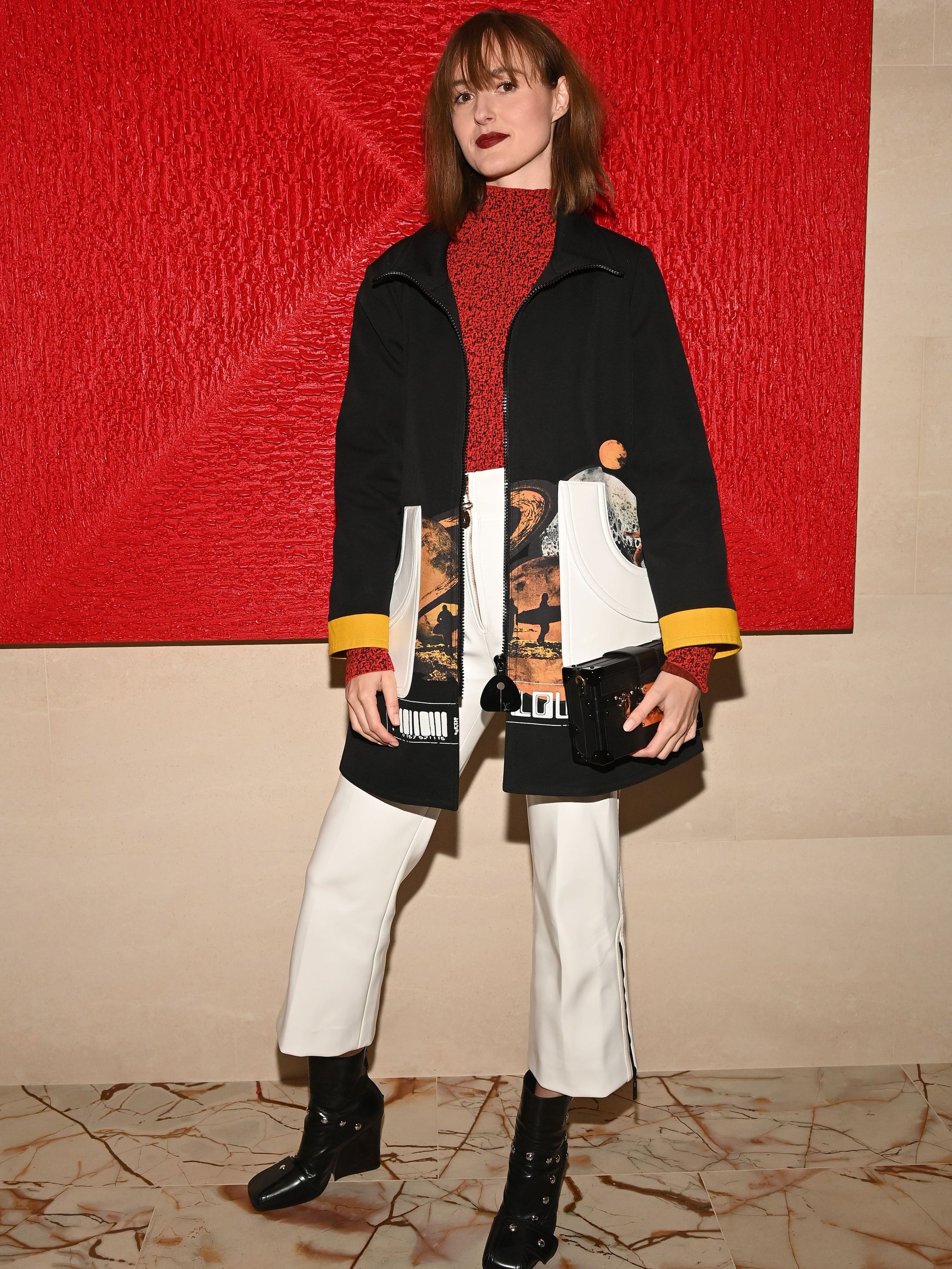 Renate Reinsve at the Louis Vuitton Cocktail as part of Paris Fashion Week