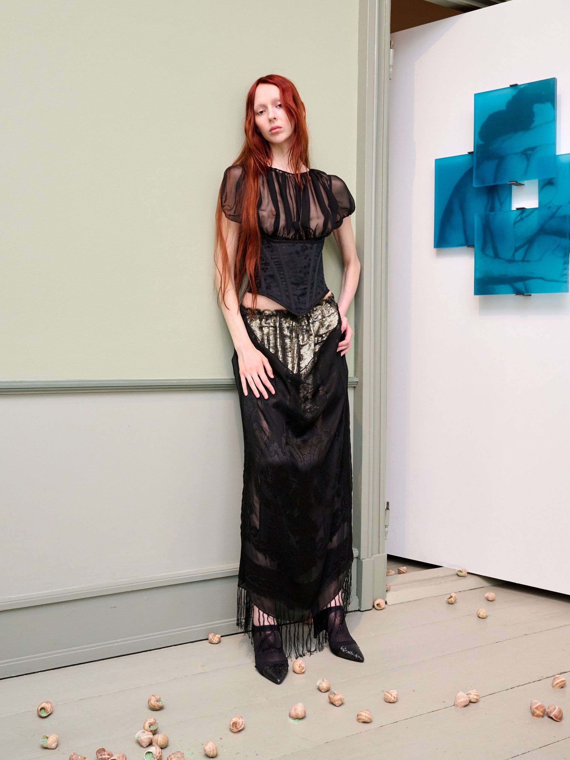 Model walks Taus runway show at CPHFW SS27