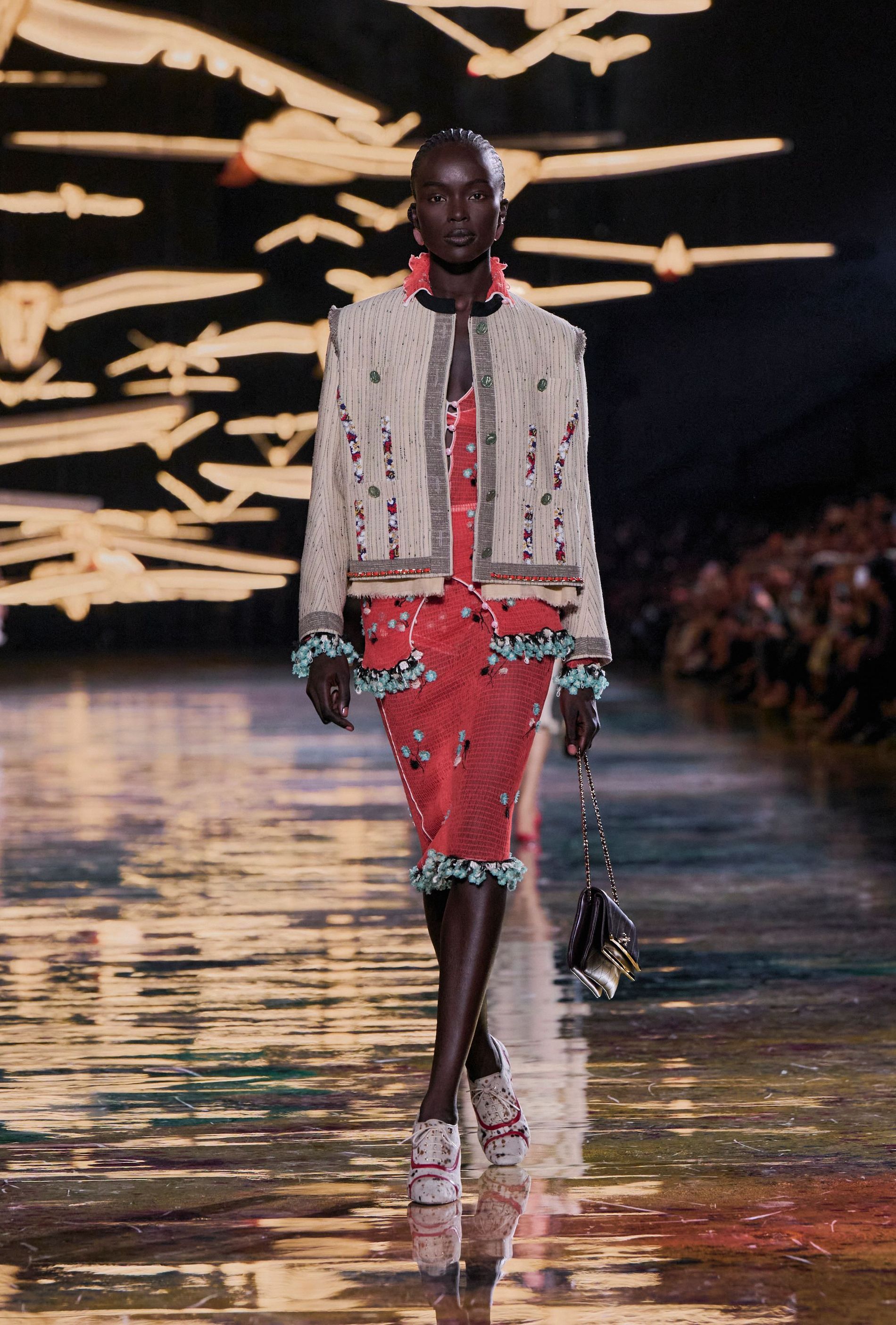Model walking the Chanel Spring/Summer 2027 runway collection