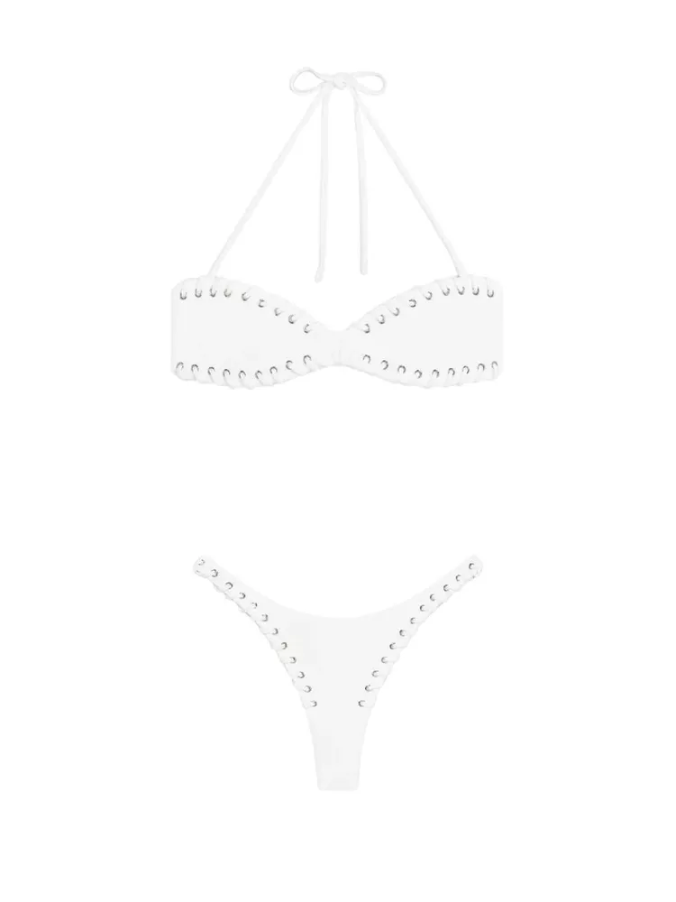 The best white micro bikini - Miaou - On a white background