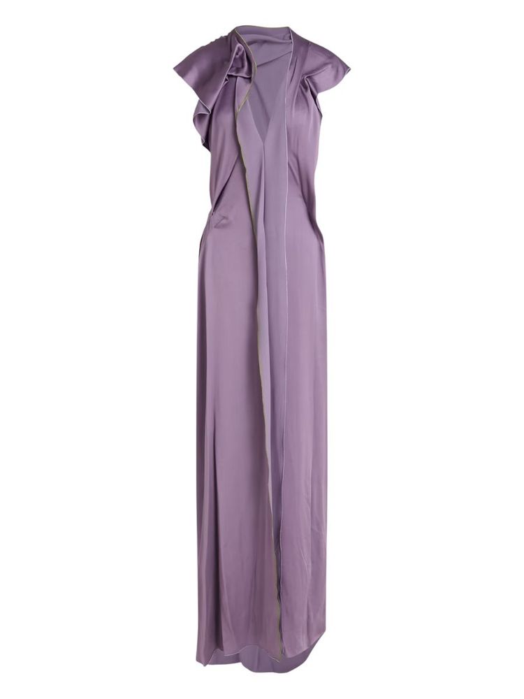 The best purple satin dress - Victoria Beckham - On a white background