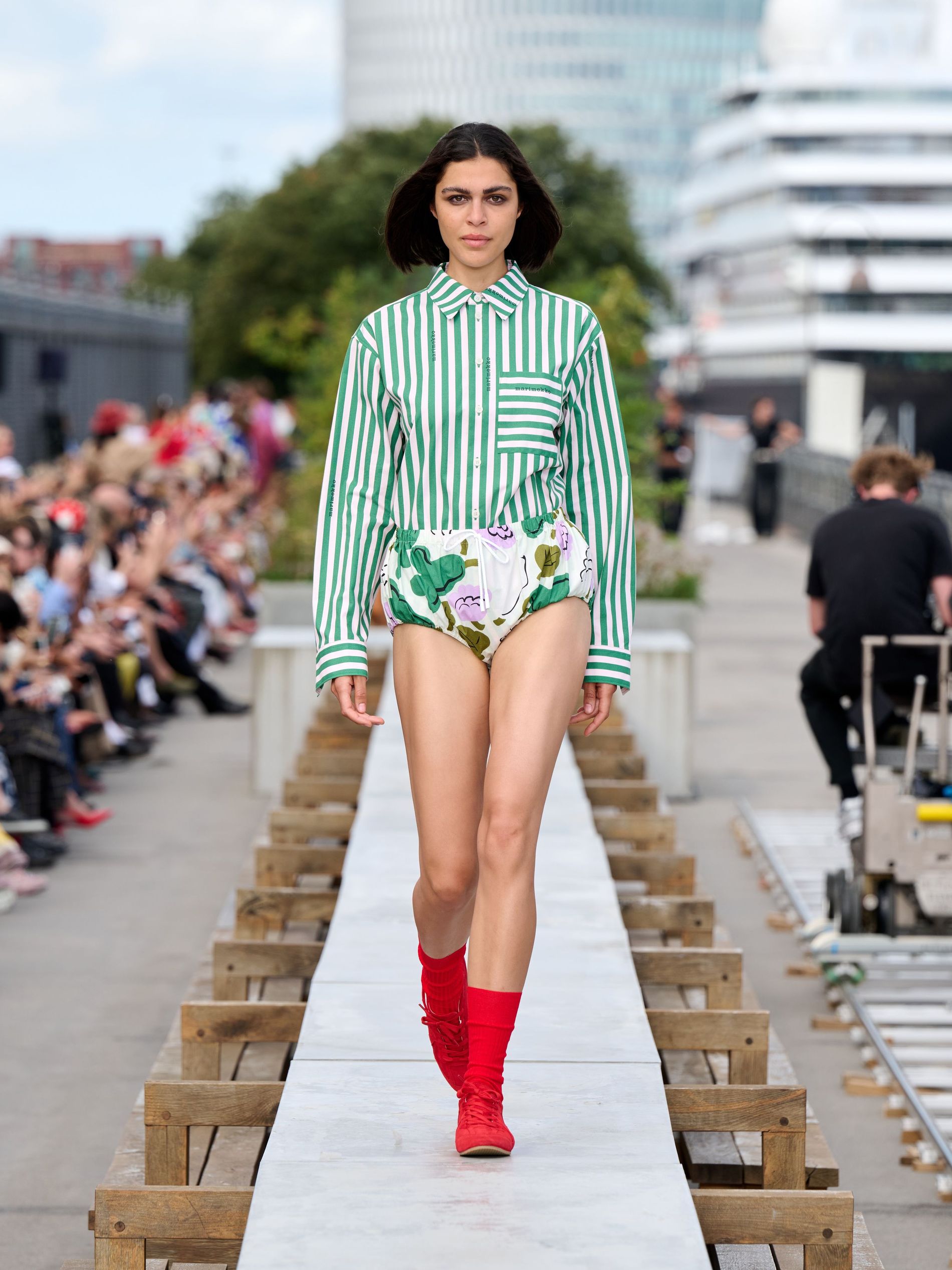 Model walks the Marimekko SS26 runway show - Copenhagen Fashion Week