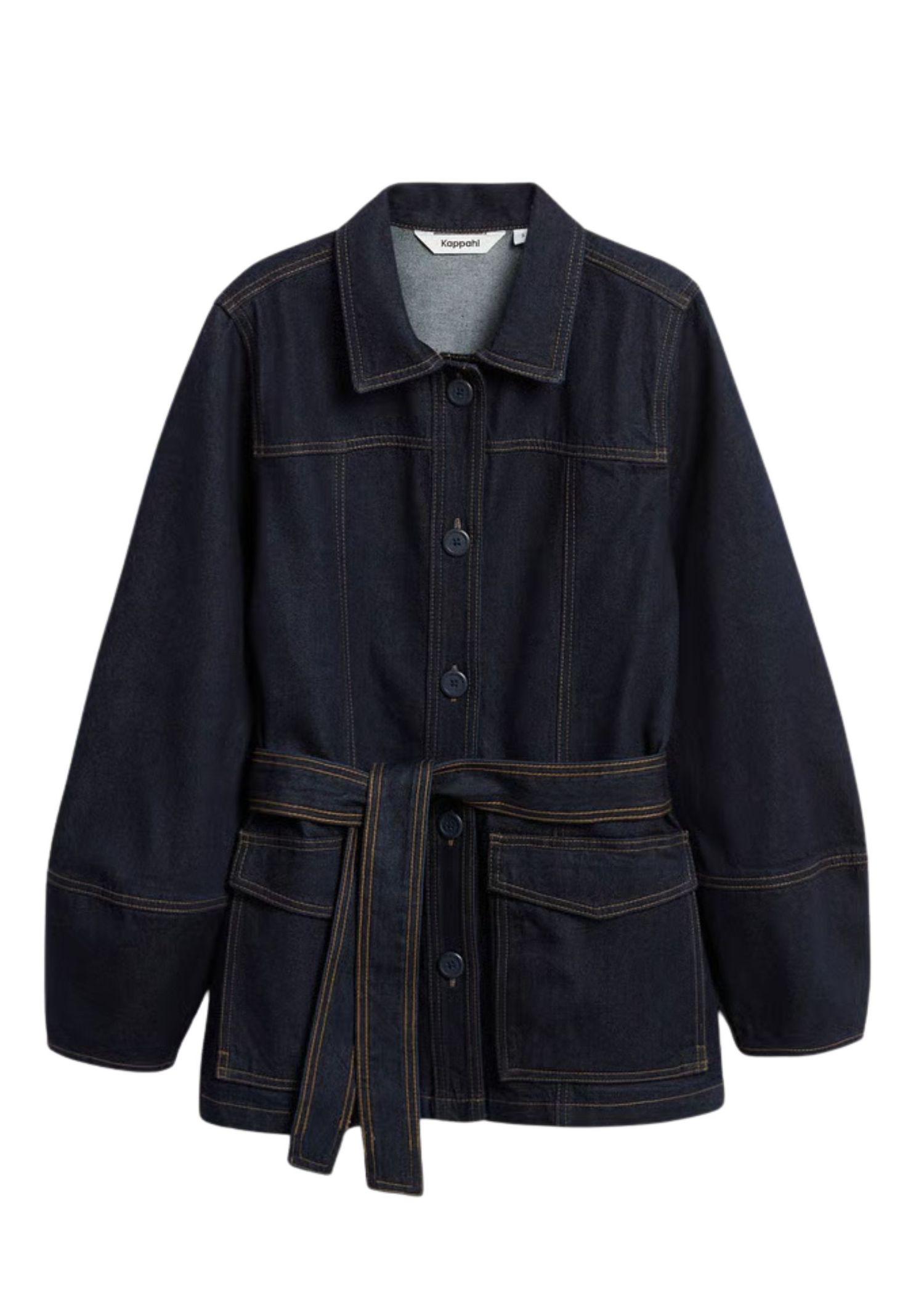 The best denim jacket by Kappahl on a white background
