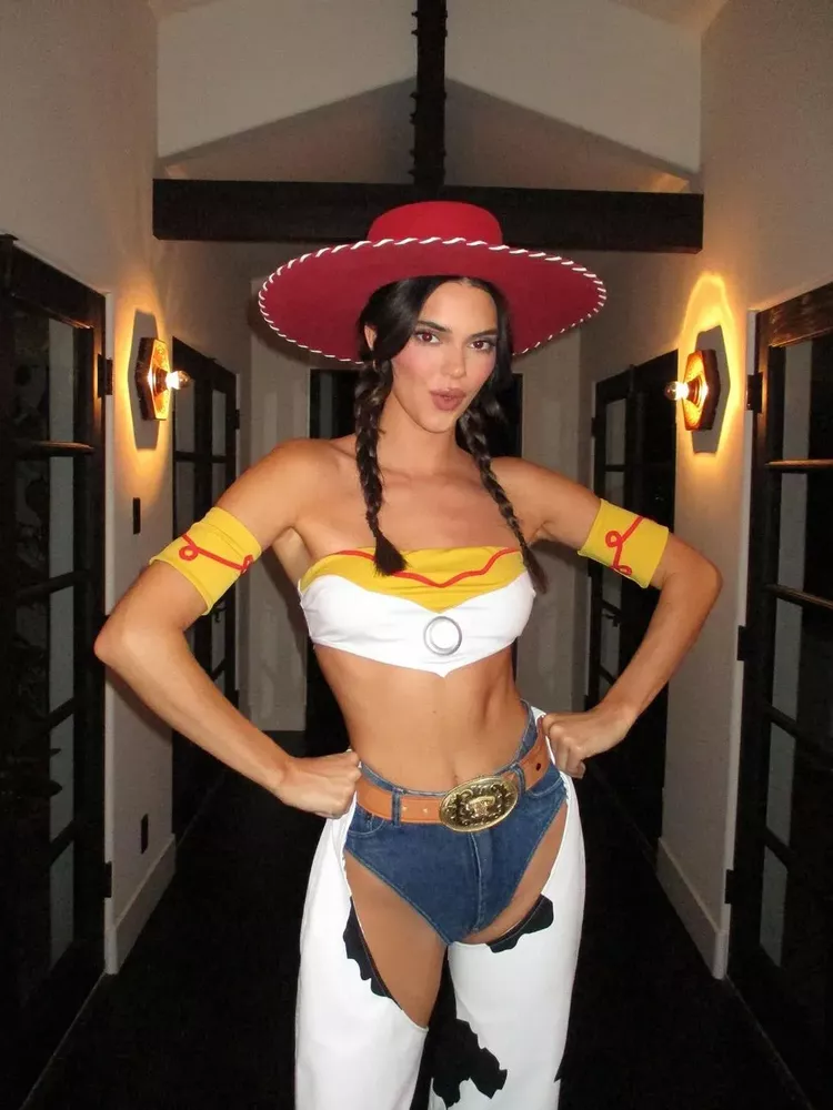 Kendall Jenner dressed as Jessie from Toy Story.