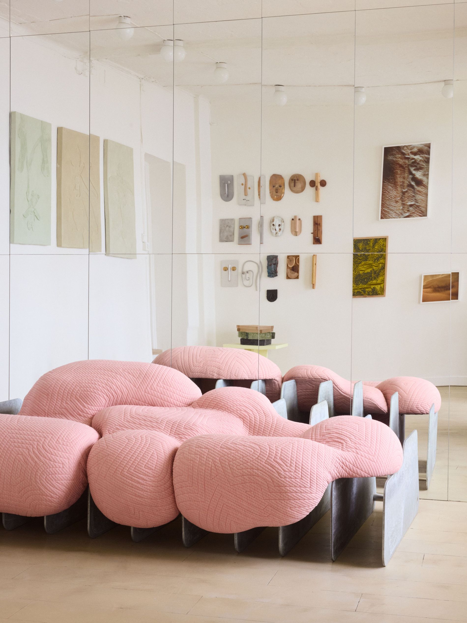 Praesentia exhibition at the D142 gallery featuring the Unlikely Connection sofa