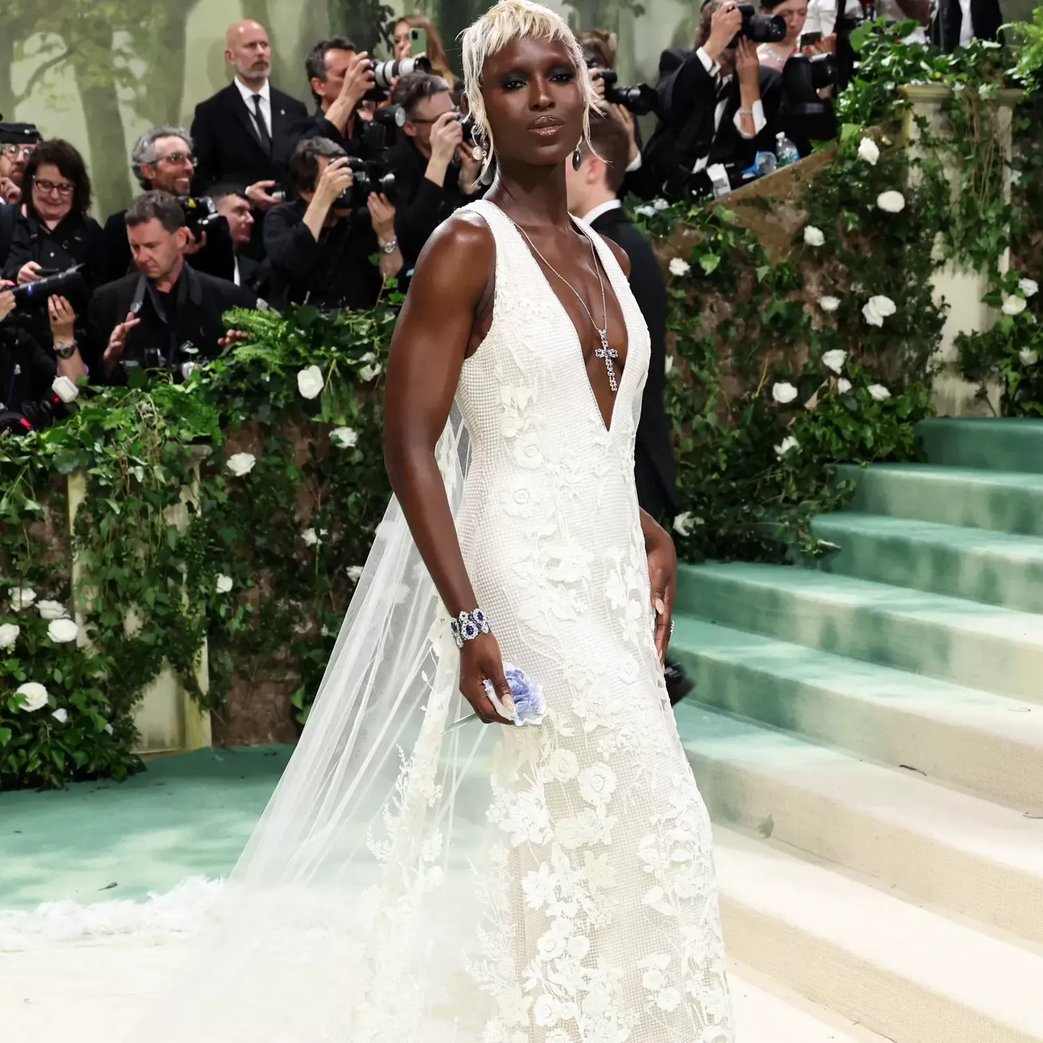 Jodie Turner-Smith in Burberry and Chopard
