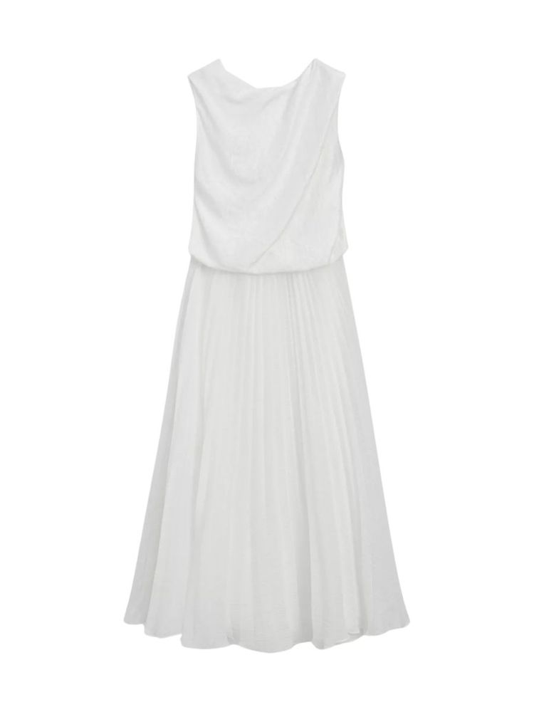 The best affordable white dress - Massimo Dutti - On a white background