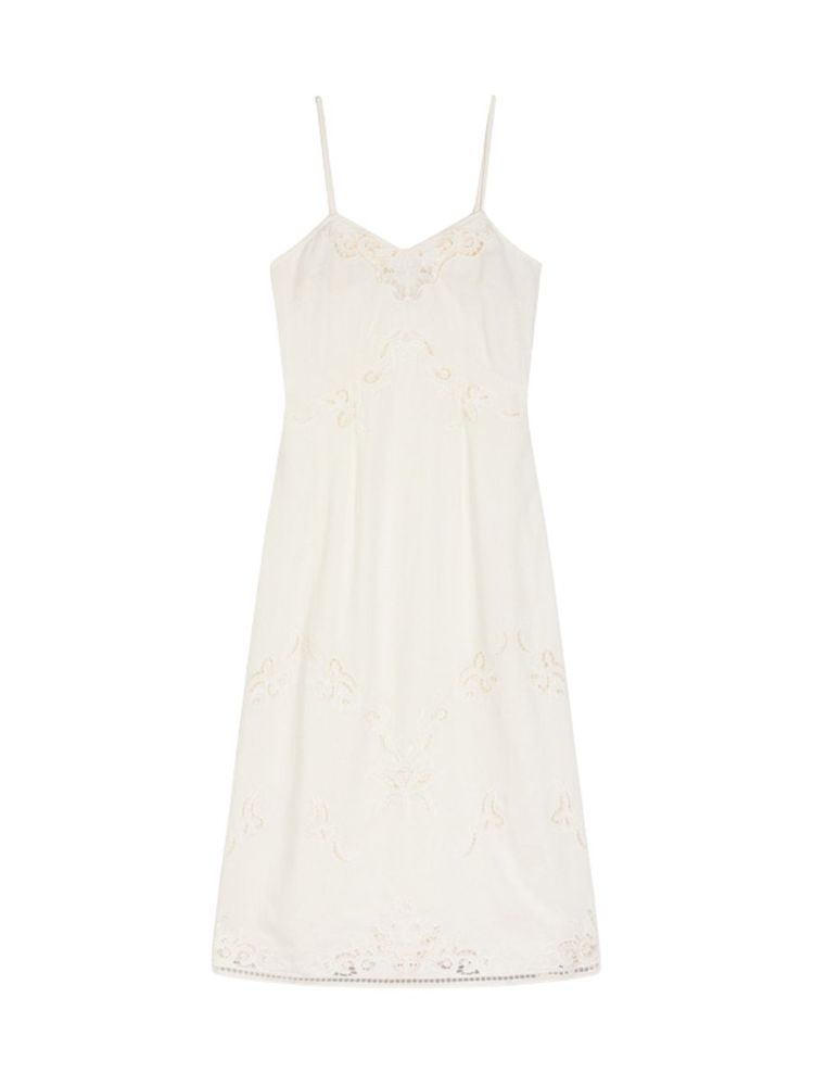 The best embroidered linen dress - Vanessa Bruno - On a white background