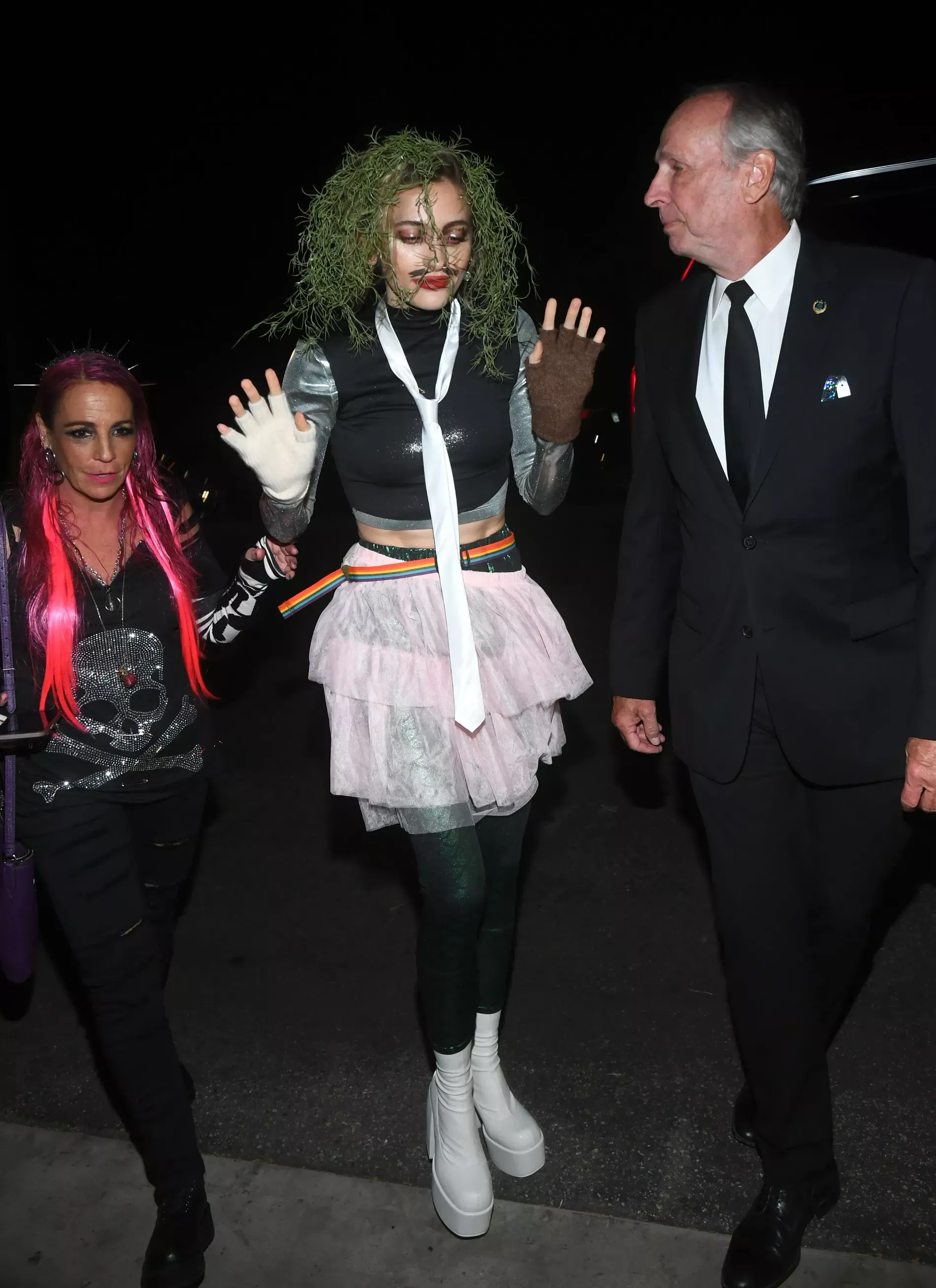 Paris Jackson dressed as Old Gregg from the British comedy series The Mighty Boosh.