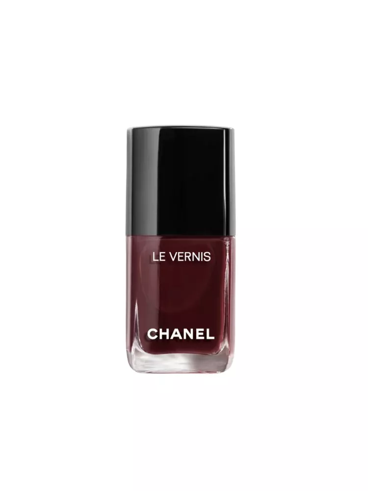 The best deep red nail polish - Chanel - On a white background