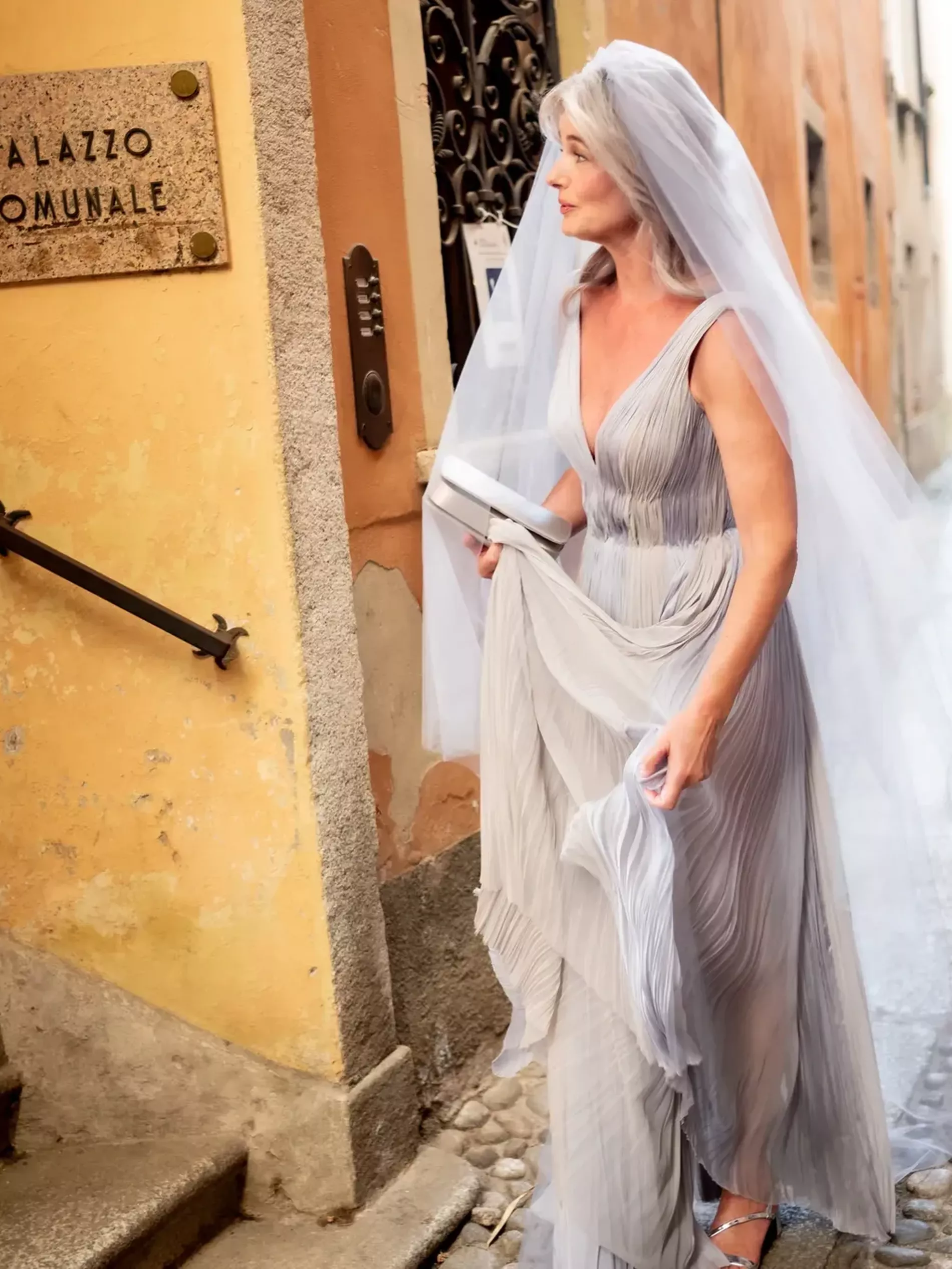 Paulina Porizkova Lakeside Italian Wedding to Jeff Greenstein