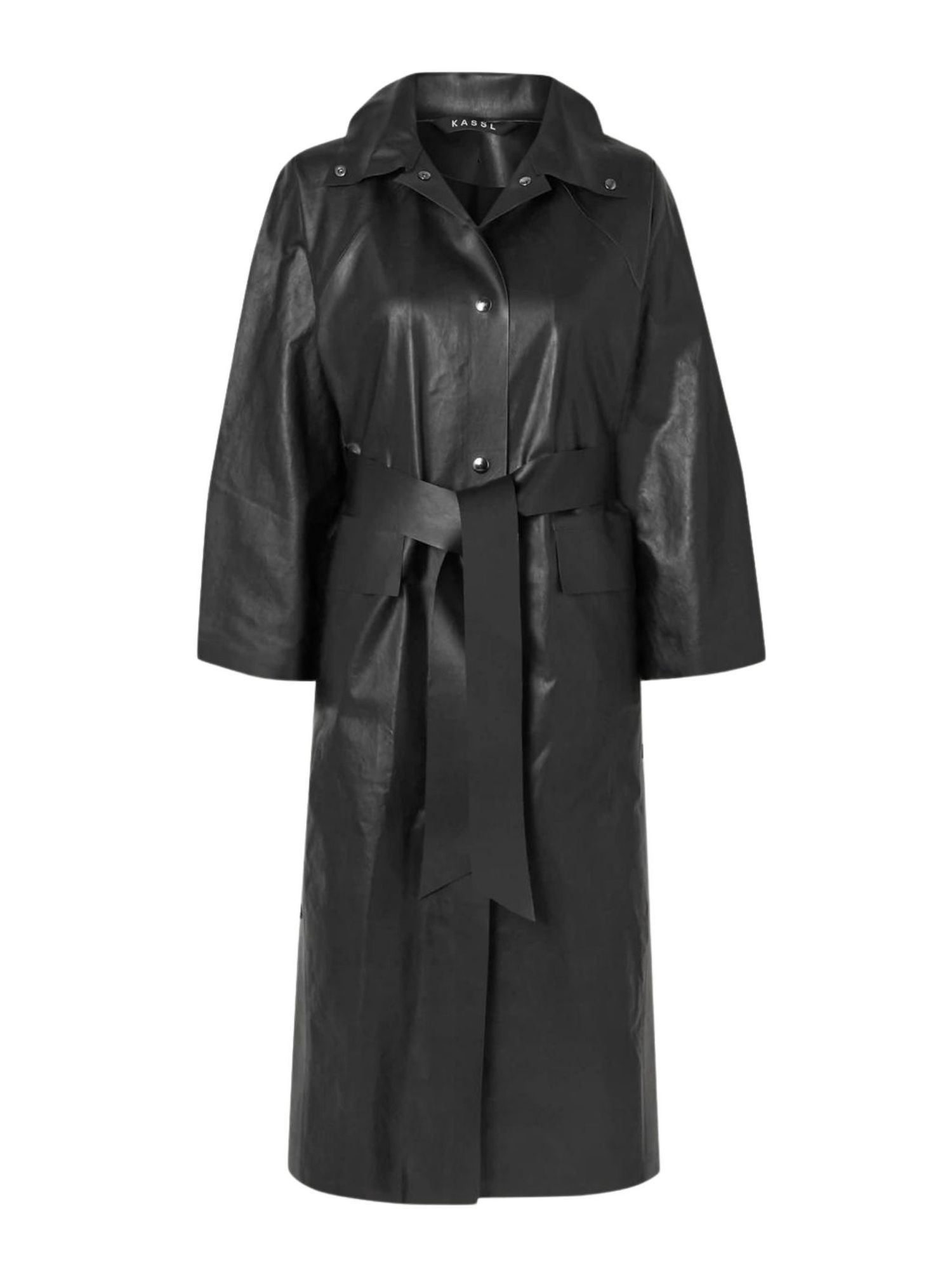 Kassl Editions Belted coated cotton-blend trench coat