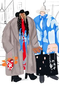 FRESCO ファッション　デザイン　テキスタイル　VOGUE CPHFW illustrated: Fiorella Quaranta brings 10 street style