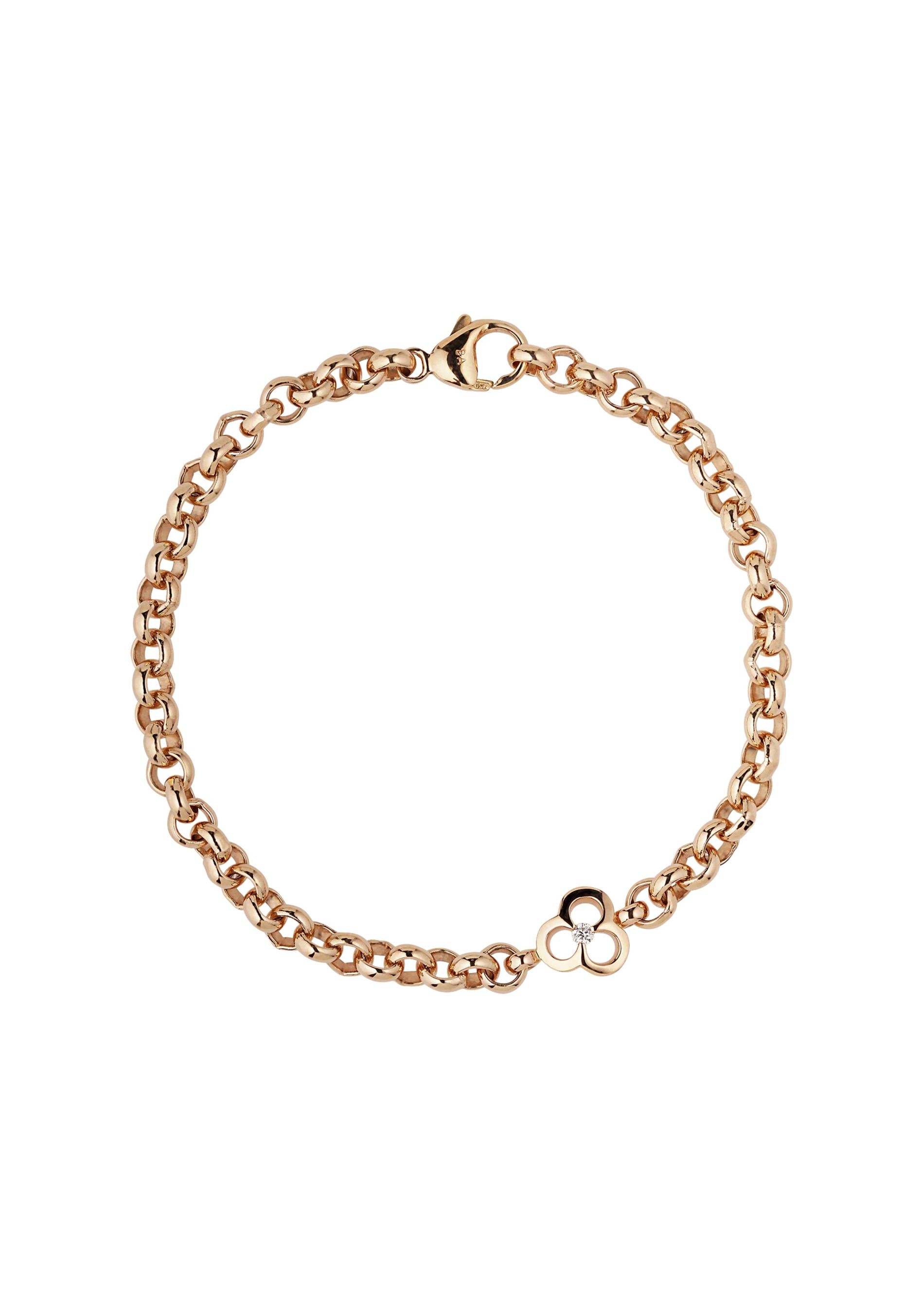 Gold chain bracelet 