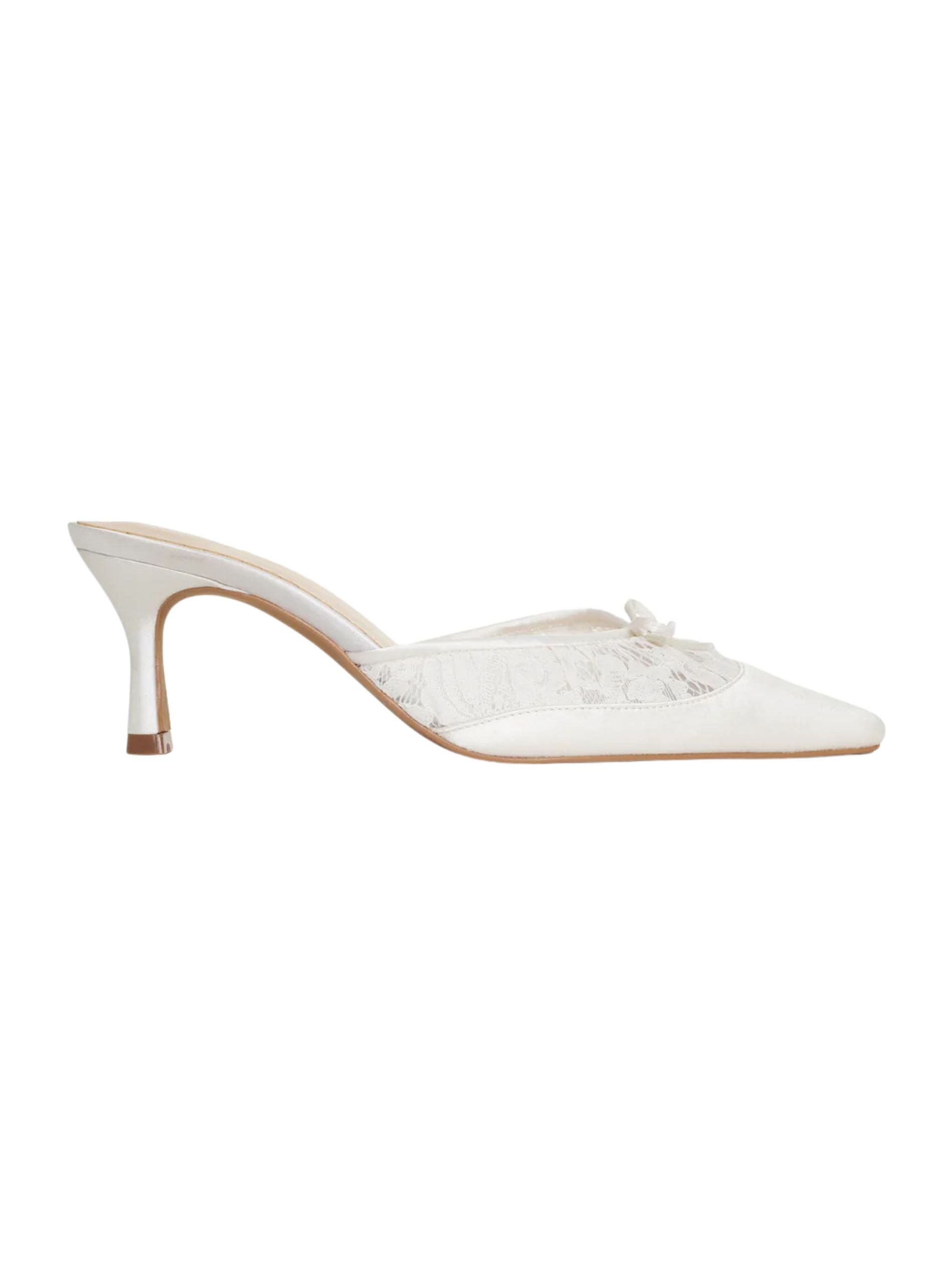 The best white leather mules - For Love and Lemonds - On a white background