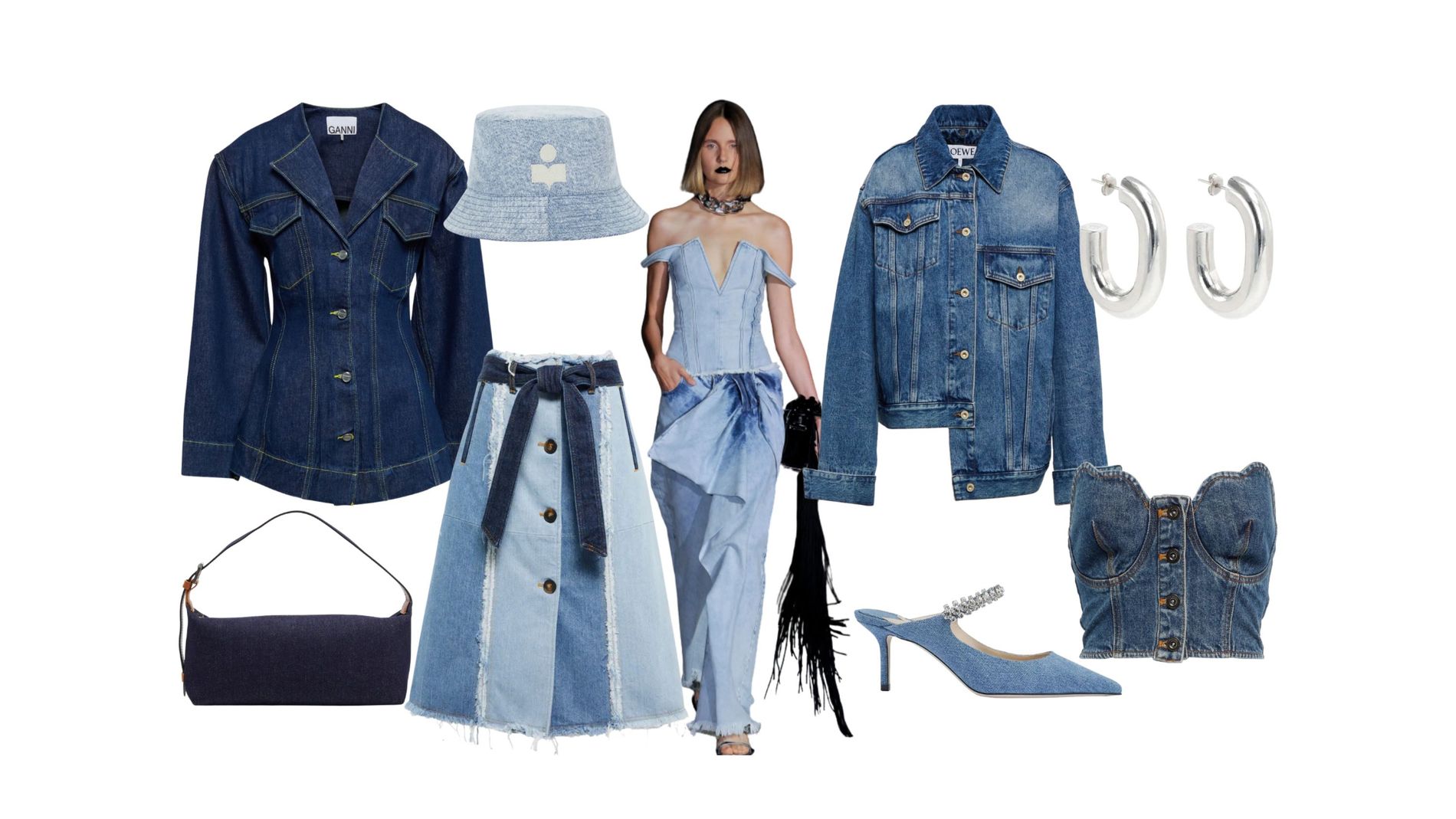STICK TO THE PLAN DENIM TOP main image 0