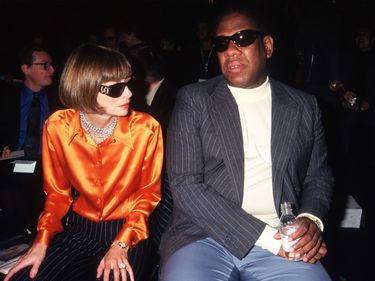 André Leon Talley with Anna Wintour in 1996