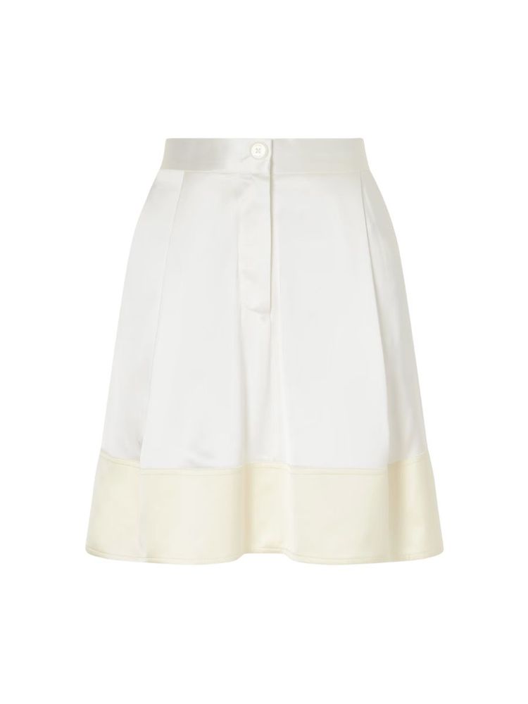 The best satin mini skirt - Toteme - On a white background
