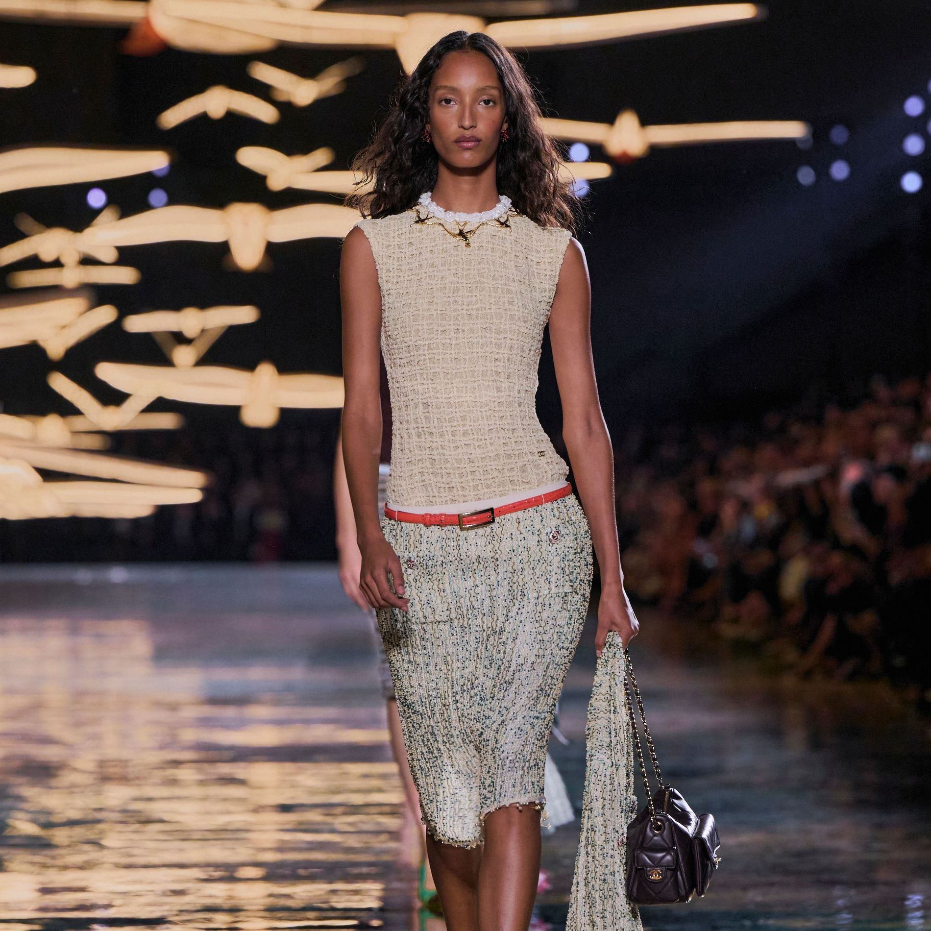 Model walking the Chanel Spring/Summer 2027 runway show
