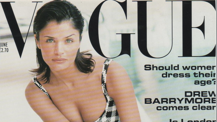 Every single time Helena Christensen graced a Vogue cover