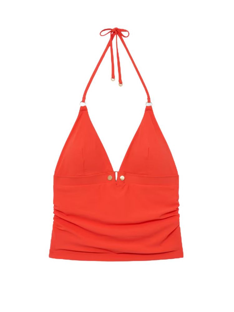 The best halterneck triangle tankini - Reiss - On a white background