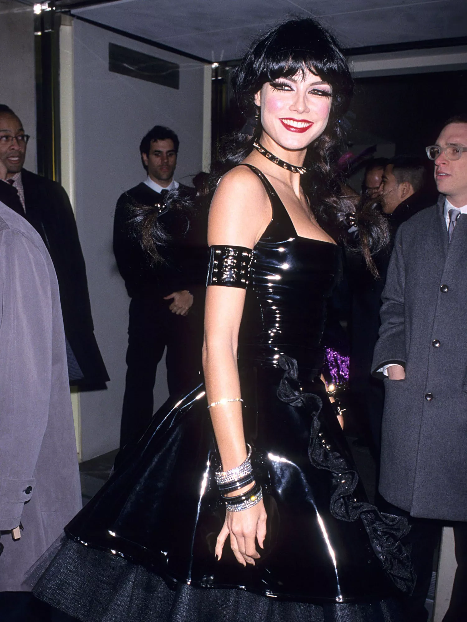 Heidi Klum dressed as goth Pippi Longstocking for Halloween