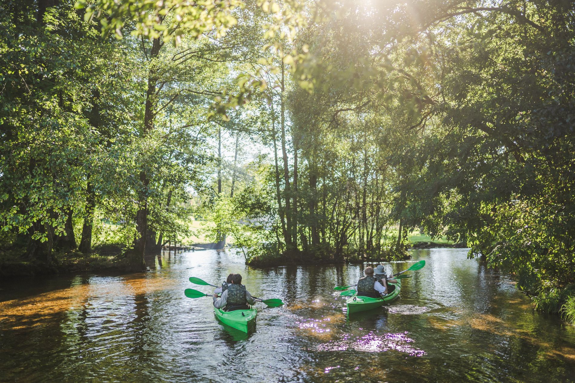 Kayaking in Aukštaitija national park