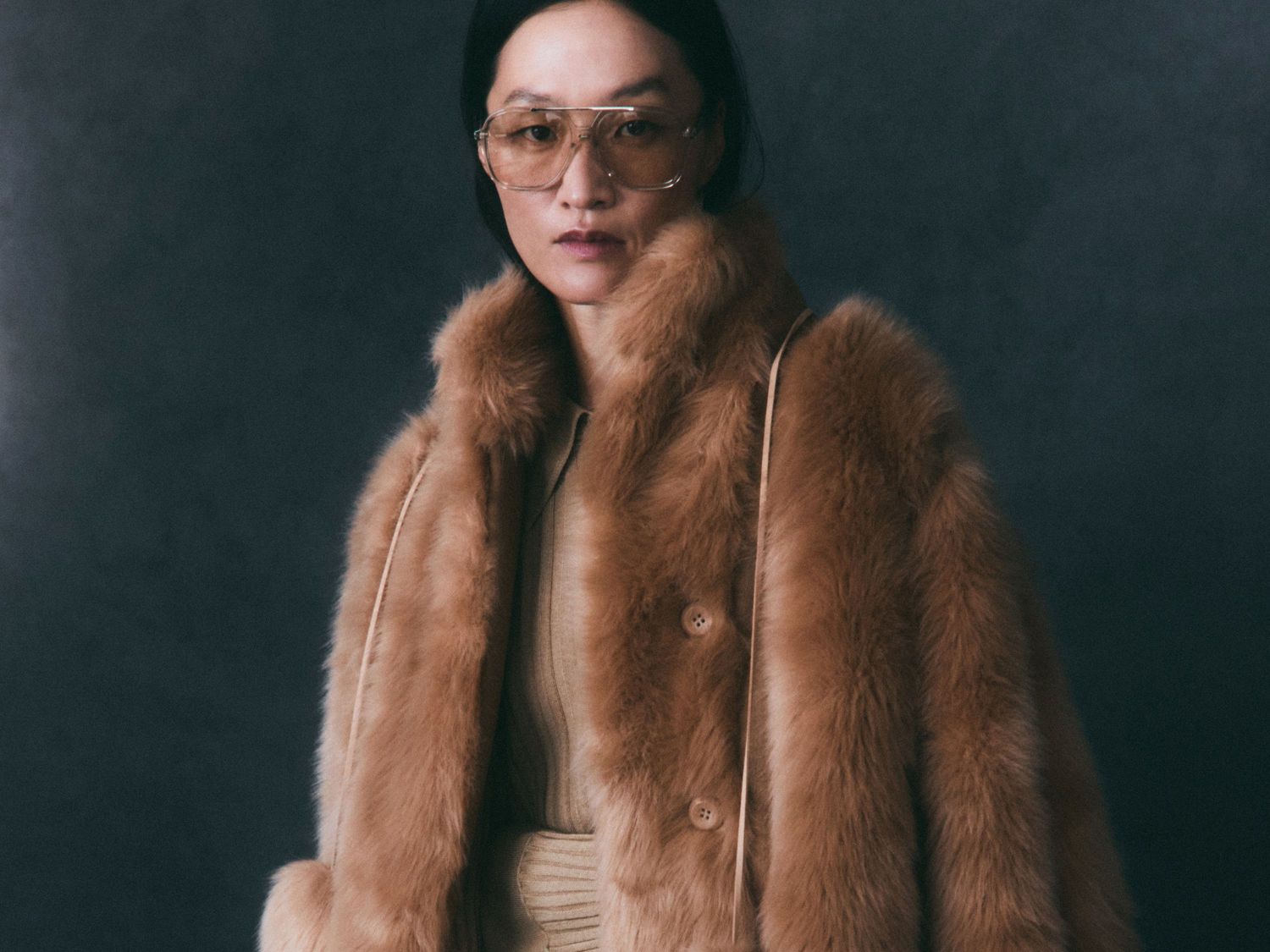 Malene birger faux fur coat Clearance