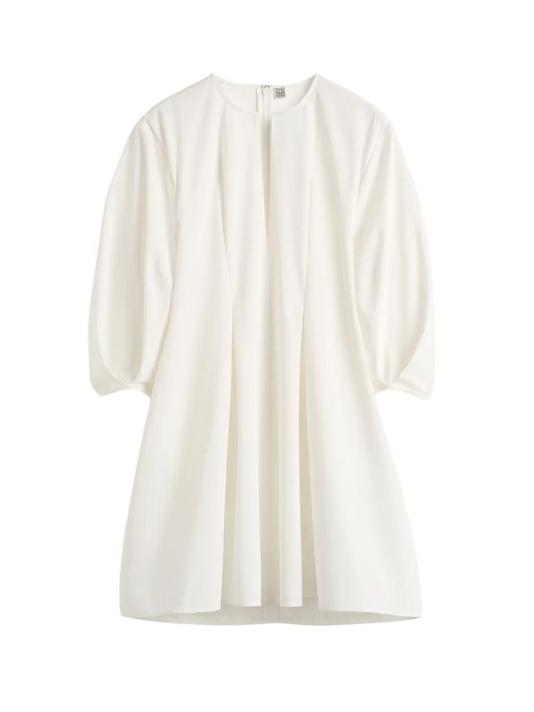 The best white balloon mini dress - Toteme - On a white background