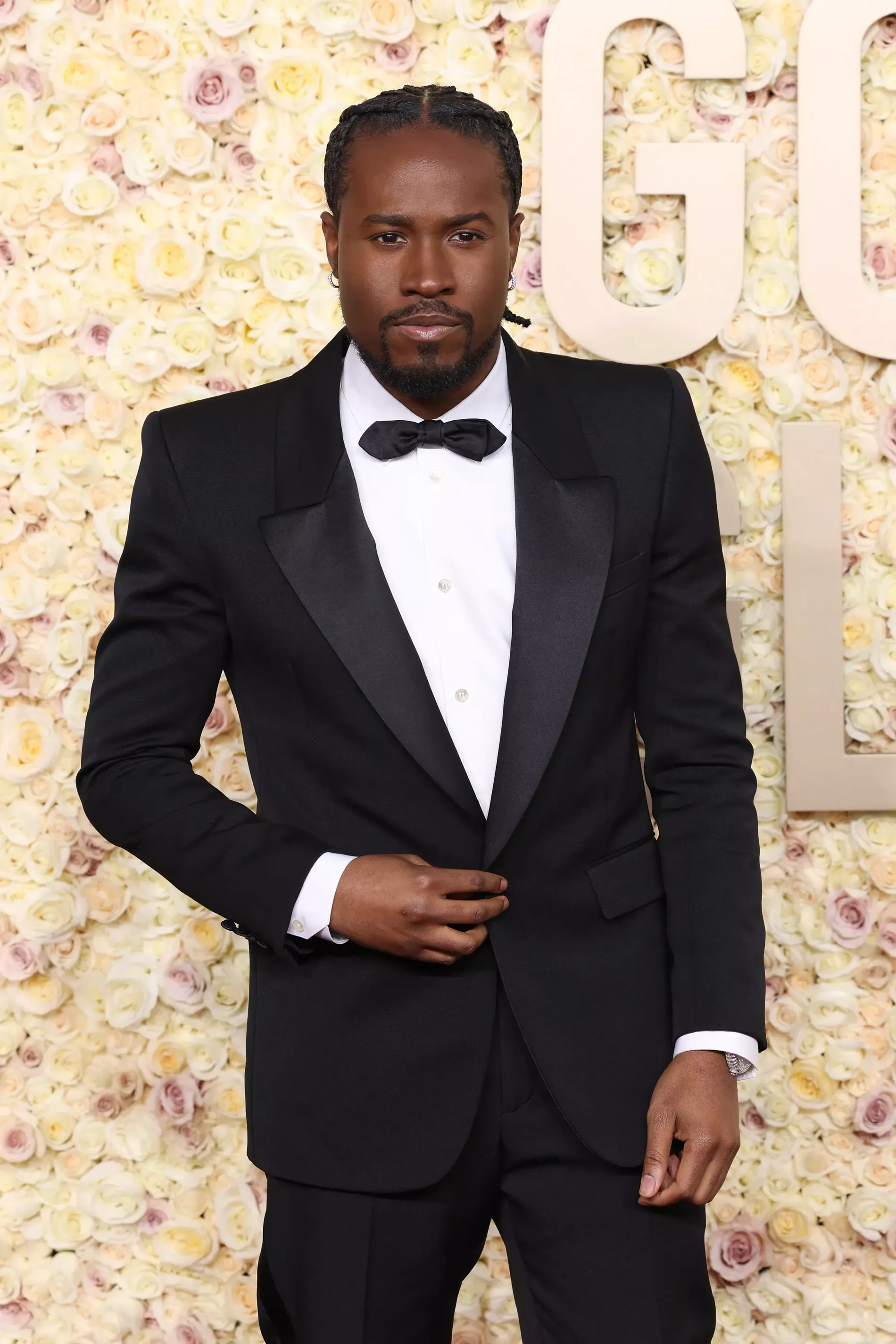 Shameik Moore in Yves Saint Laurent