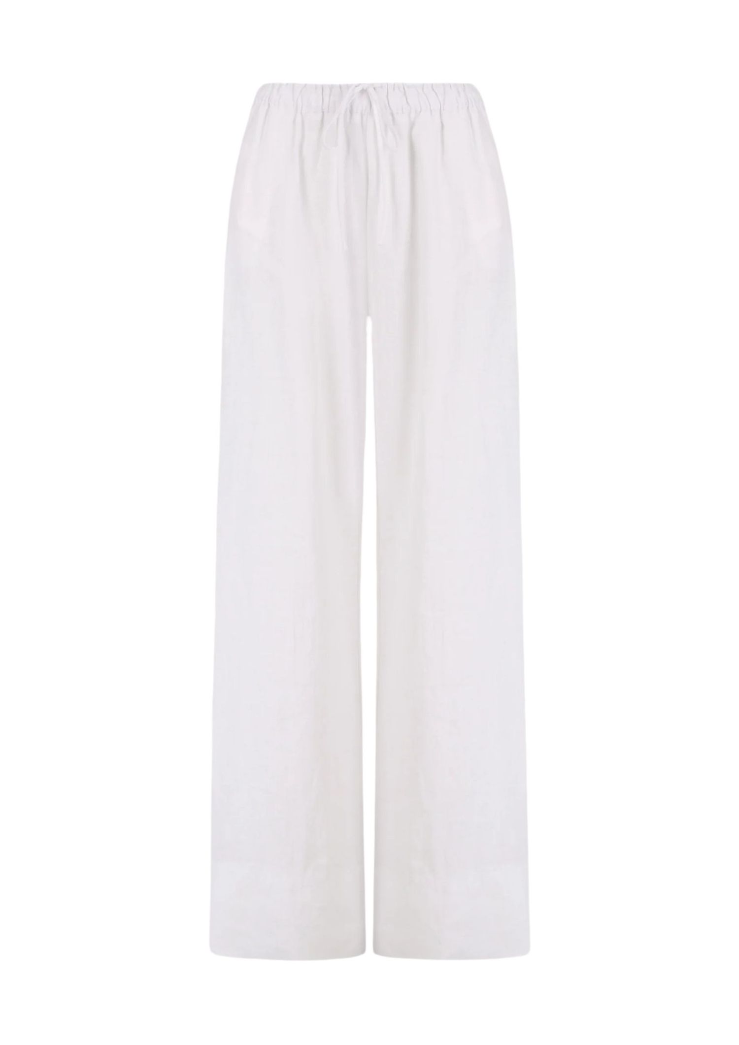 The best white linen trousers - Dissh - On a white background 