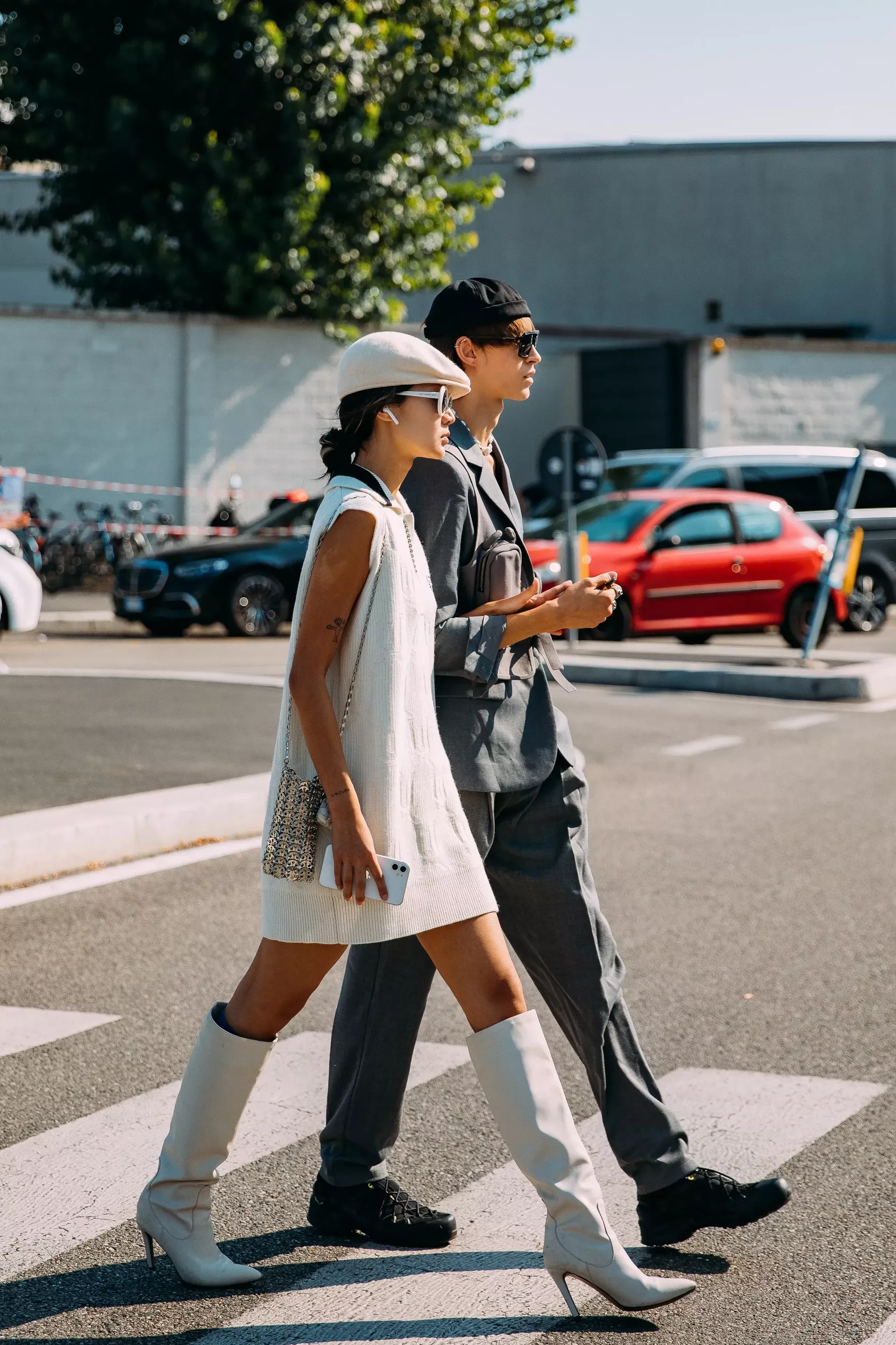 Knee-high boots are going nowhere according to street stylers