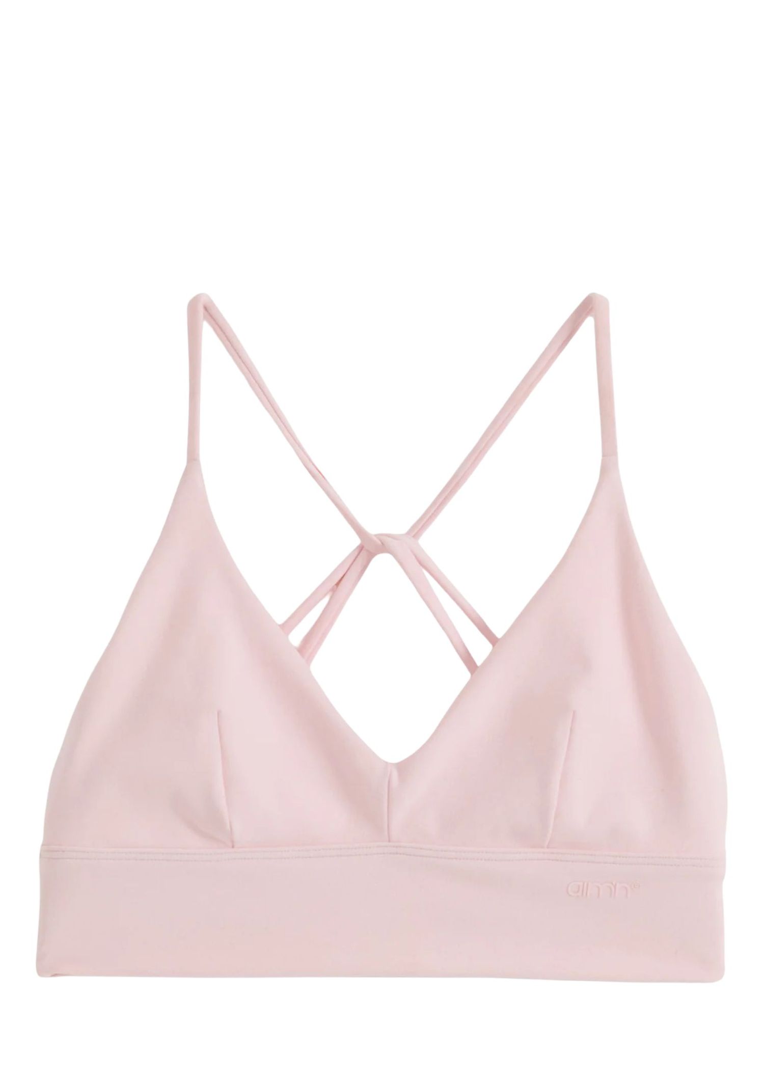 Pink soft low-support sports bra 