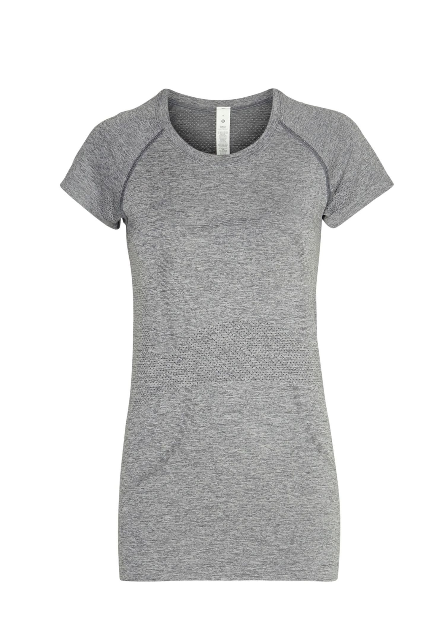 Grey technical running and training top