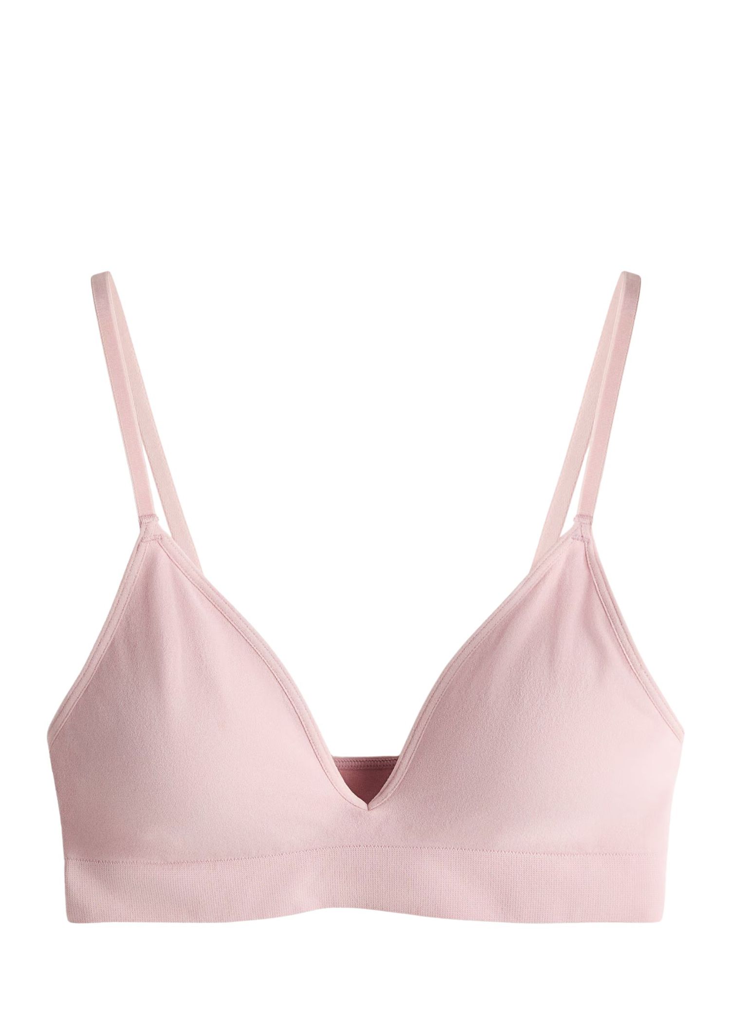 Soft pink wireless bra