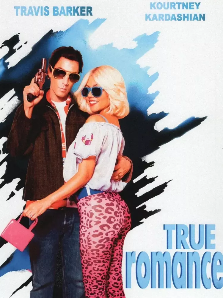 Kourtney Kardashian and Travis Barker dressing as Alabama and Clarence from the True Romance characters.
