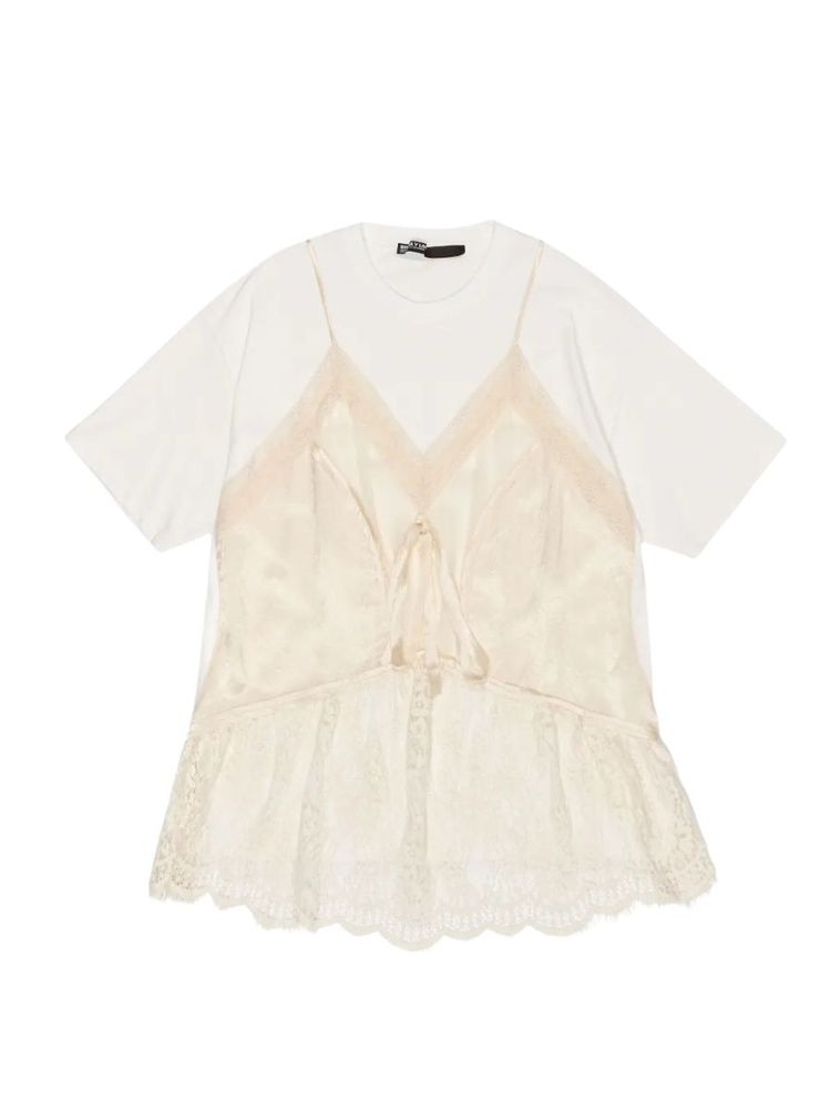 The best lace trim t-shirt - Bimba y Lola - On a white background