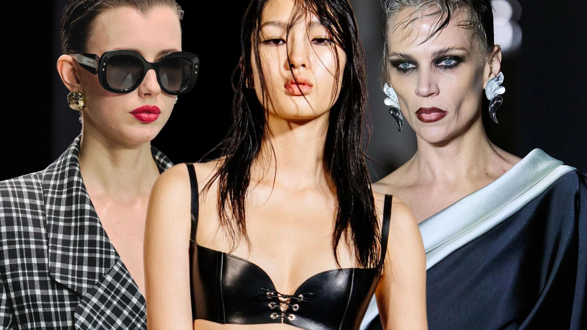 Red lips, black smokey eyes, and copious amount of gel were the three beauty tools in the MUA and hairstylist kit at New York Fashion Week – as exemplified by models walking Michael Kors, Ludovic De Saint Sernin, and Prabal Gurung