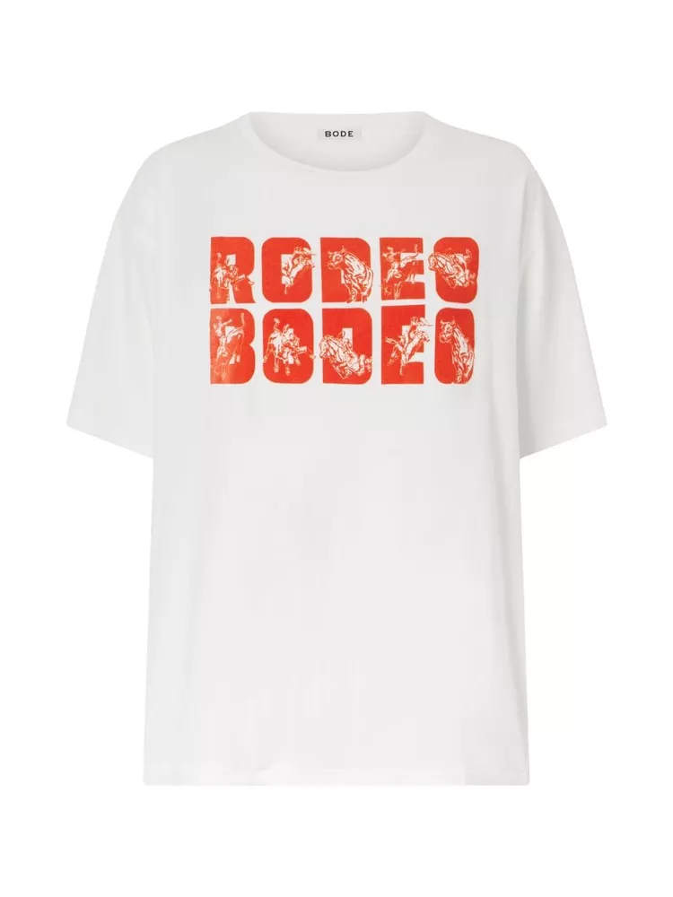 The best graphic T-shirt with a red text - on a white background