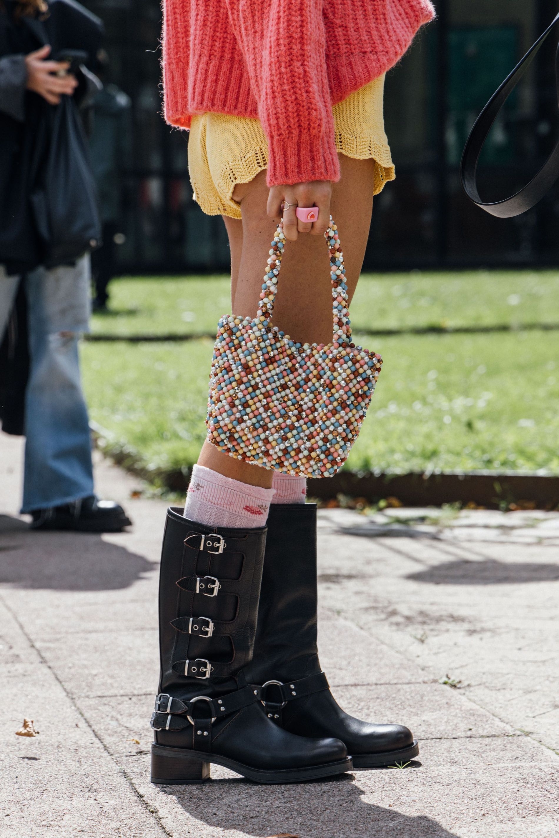 Guest at CPHFW SS24 wears Moto boots