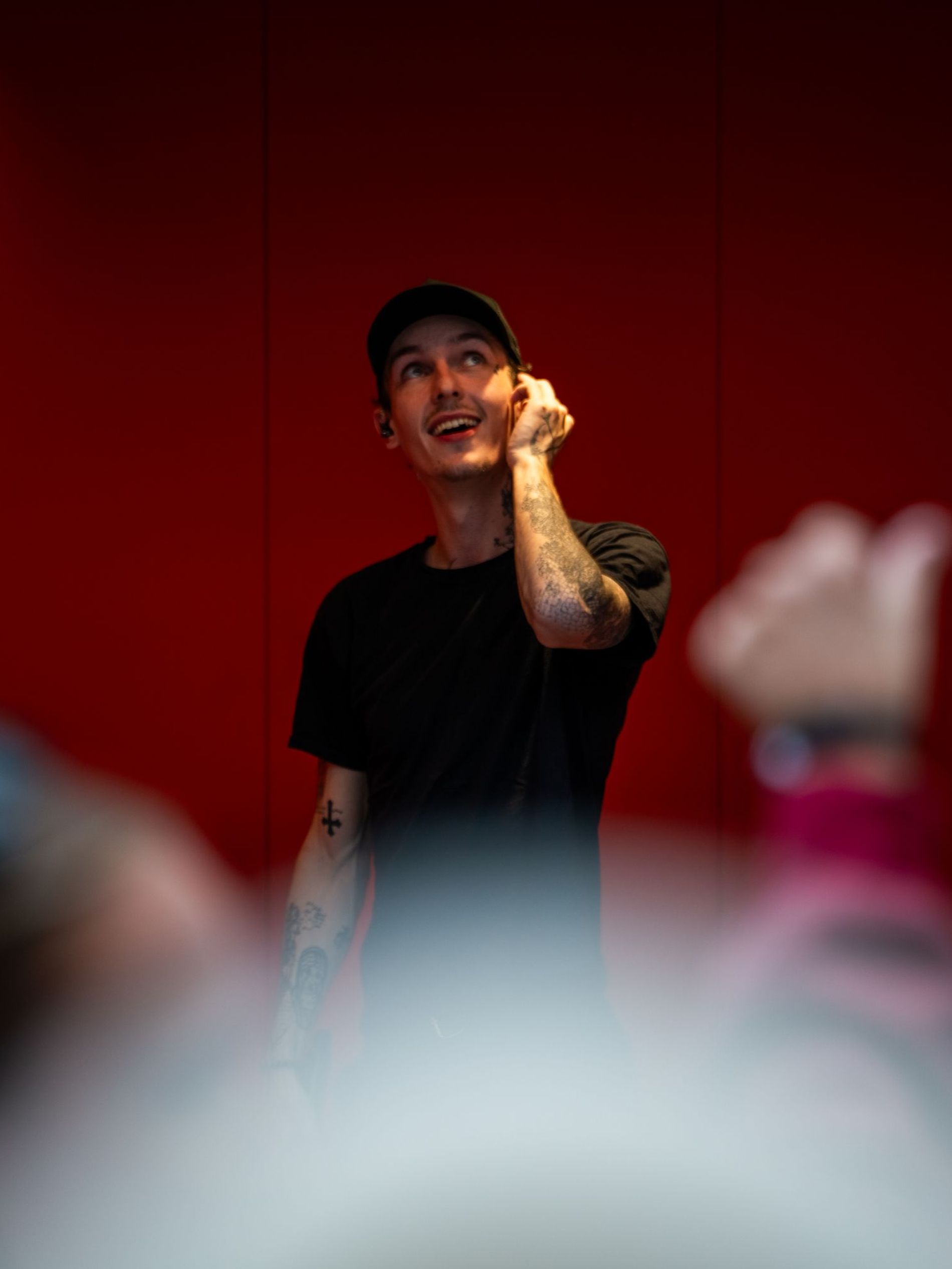 wicky during his live performance at The Corner