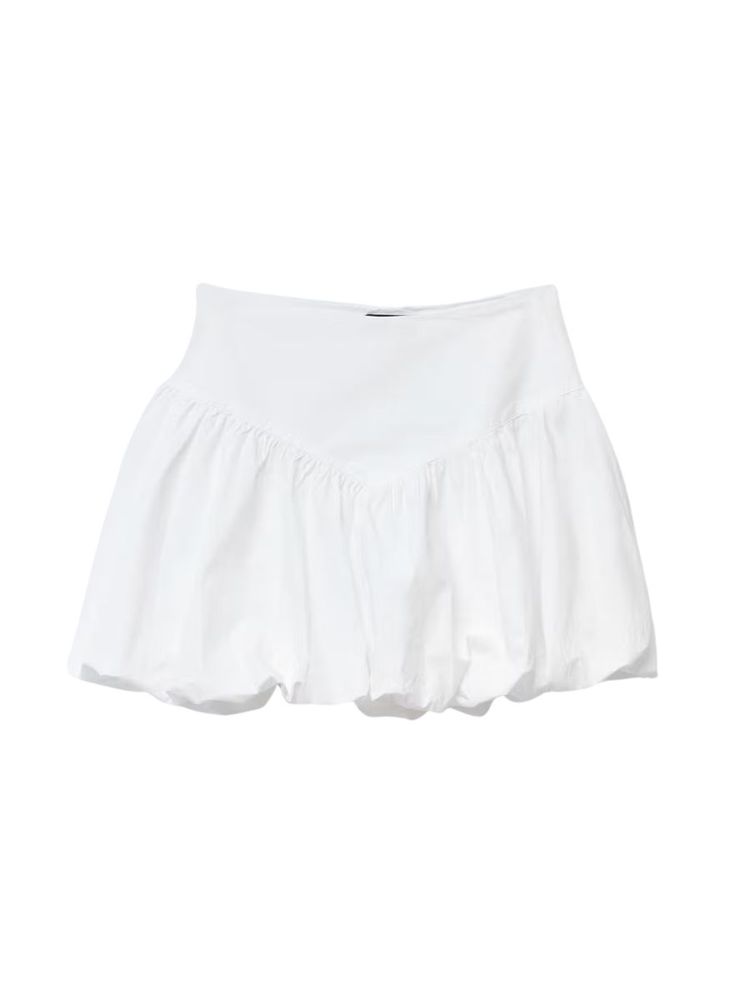 The best white bubble mini skirt - Gina Tricot - On a white background