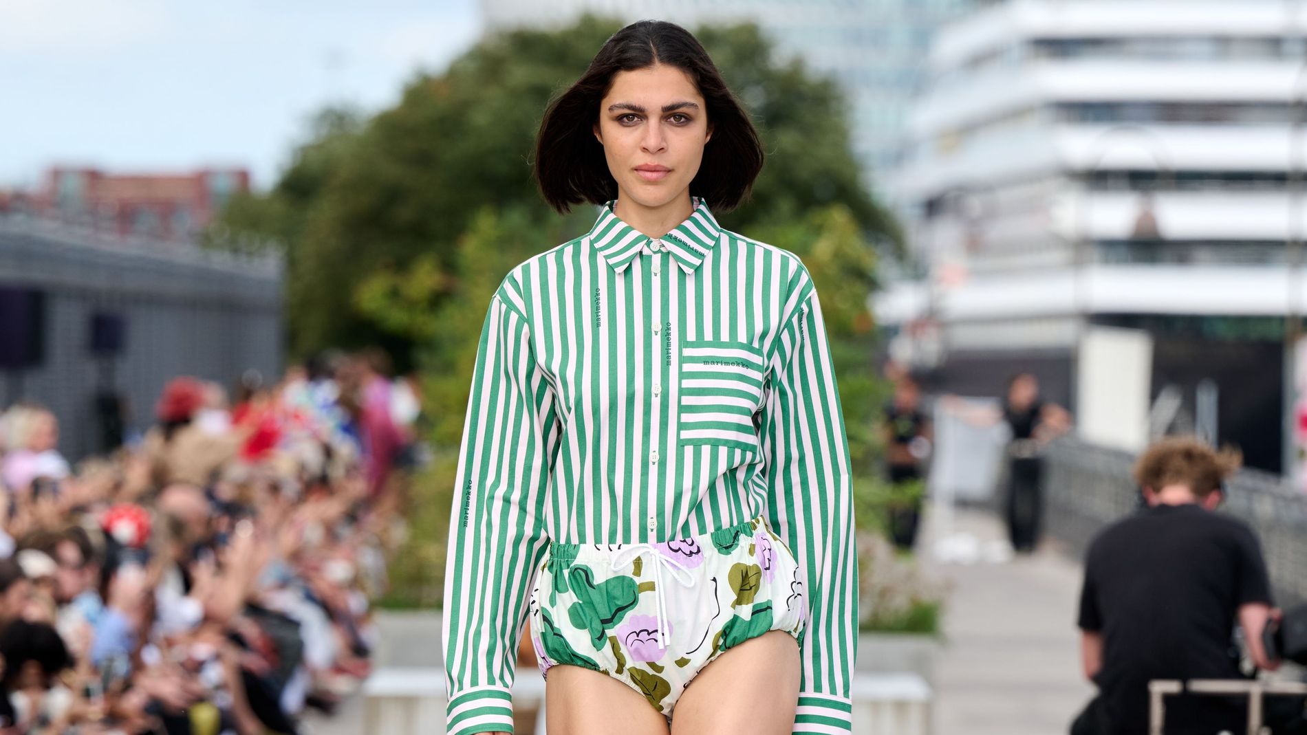 Model walks the Marimekko SS26 runway show - Copenhagen Fashion Week