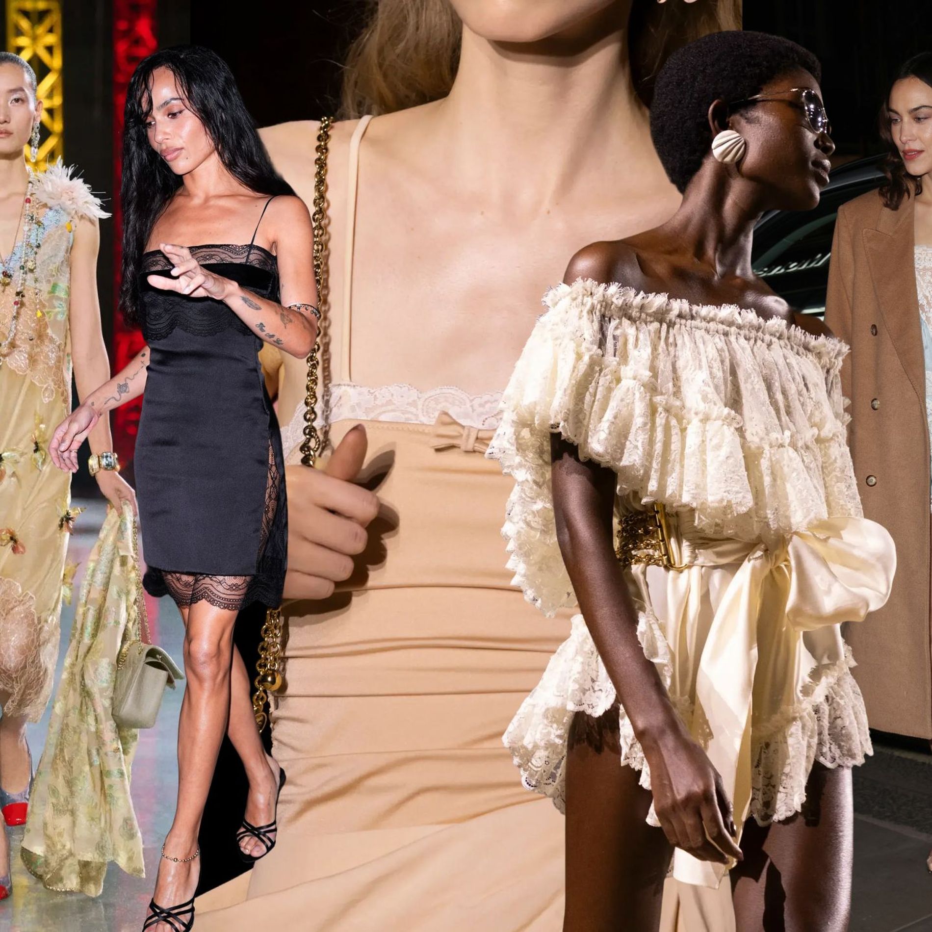 Runway and celebrity sightings featuring a slew of lace looks
