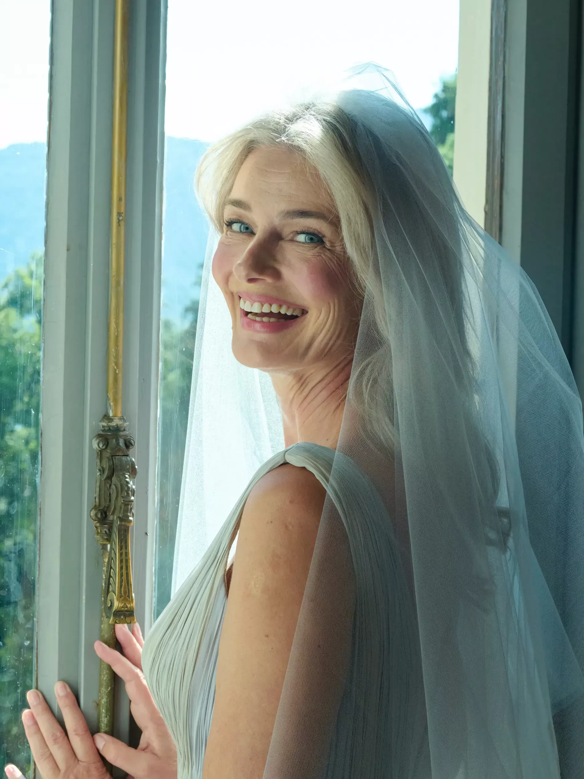 Paulina Porizkova Lakeside Italian Wedding to Jeff Greenstein