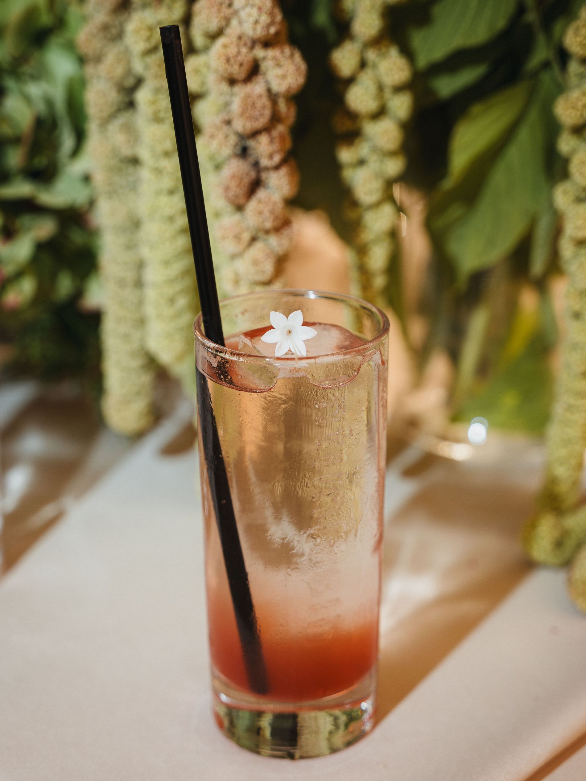 A drink serving on the Intimissimi X Vogue Scandinavia event