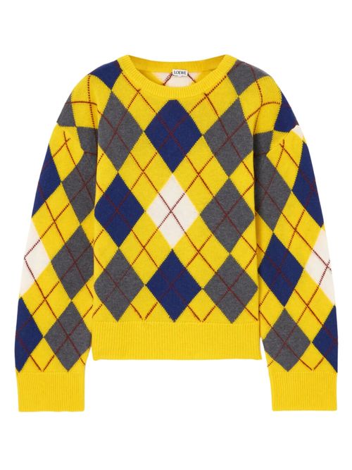 Maroon Argyle Sweater