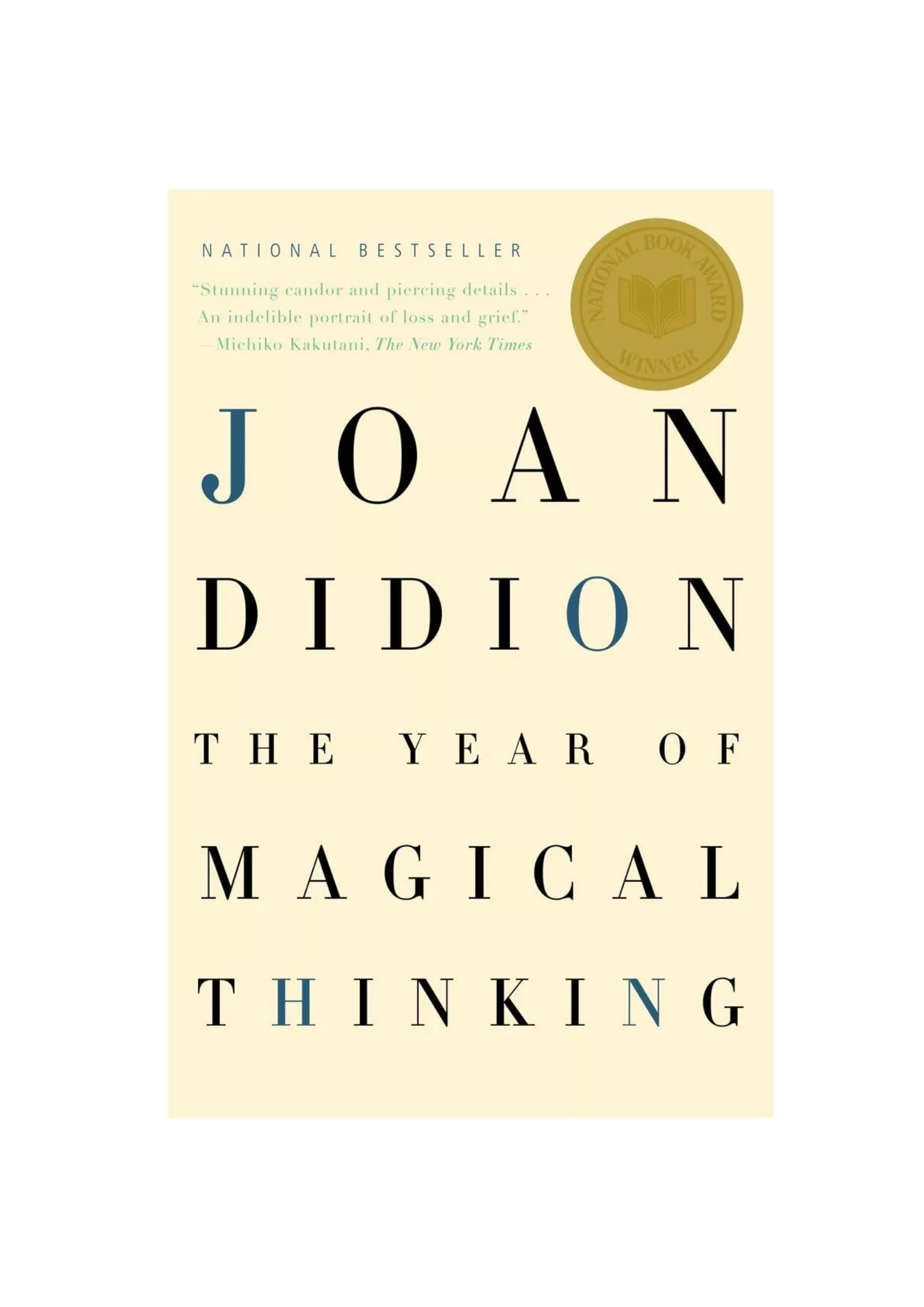 The best book written by a woman - Joan Didion - On a white background