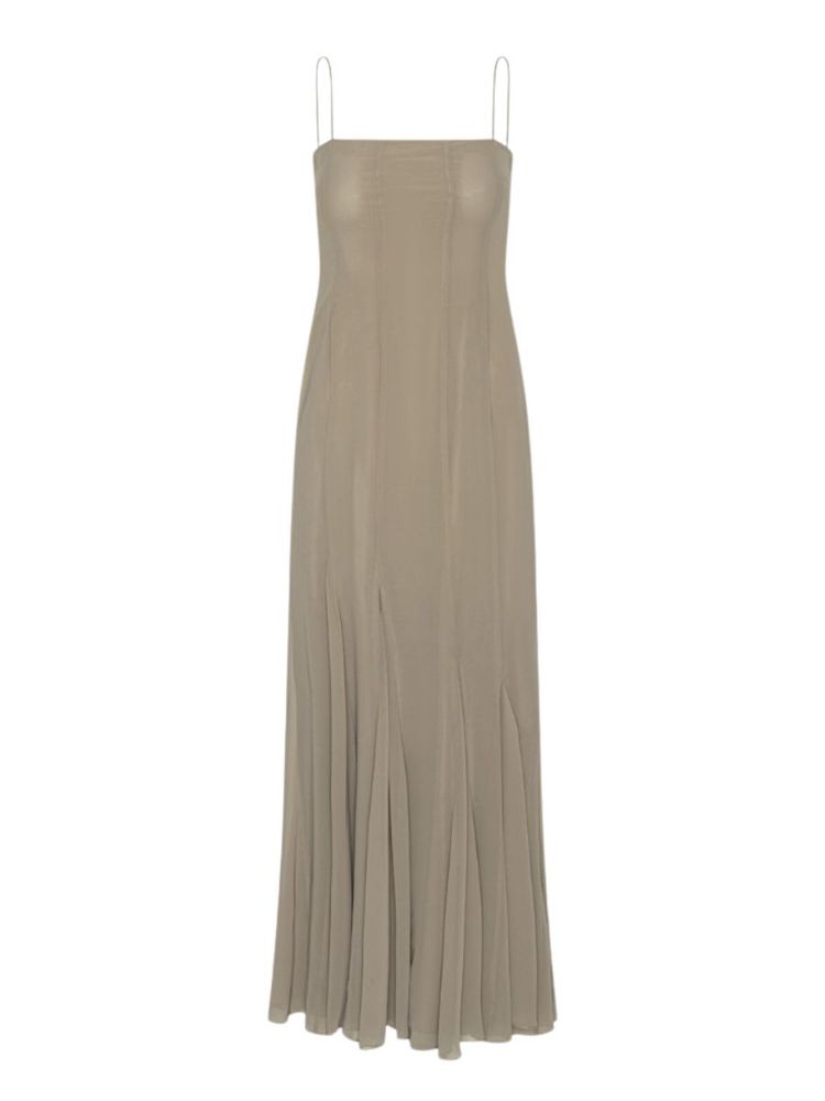 The best taupe slip dress - Rotate - On a white background
